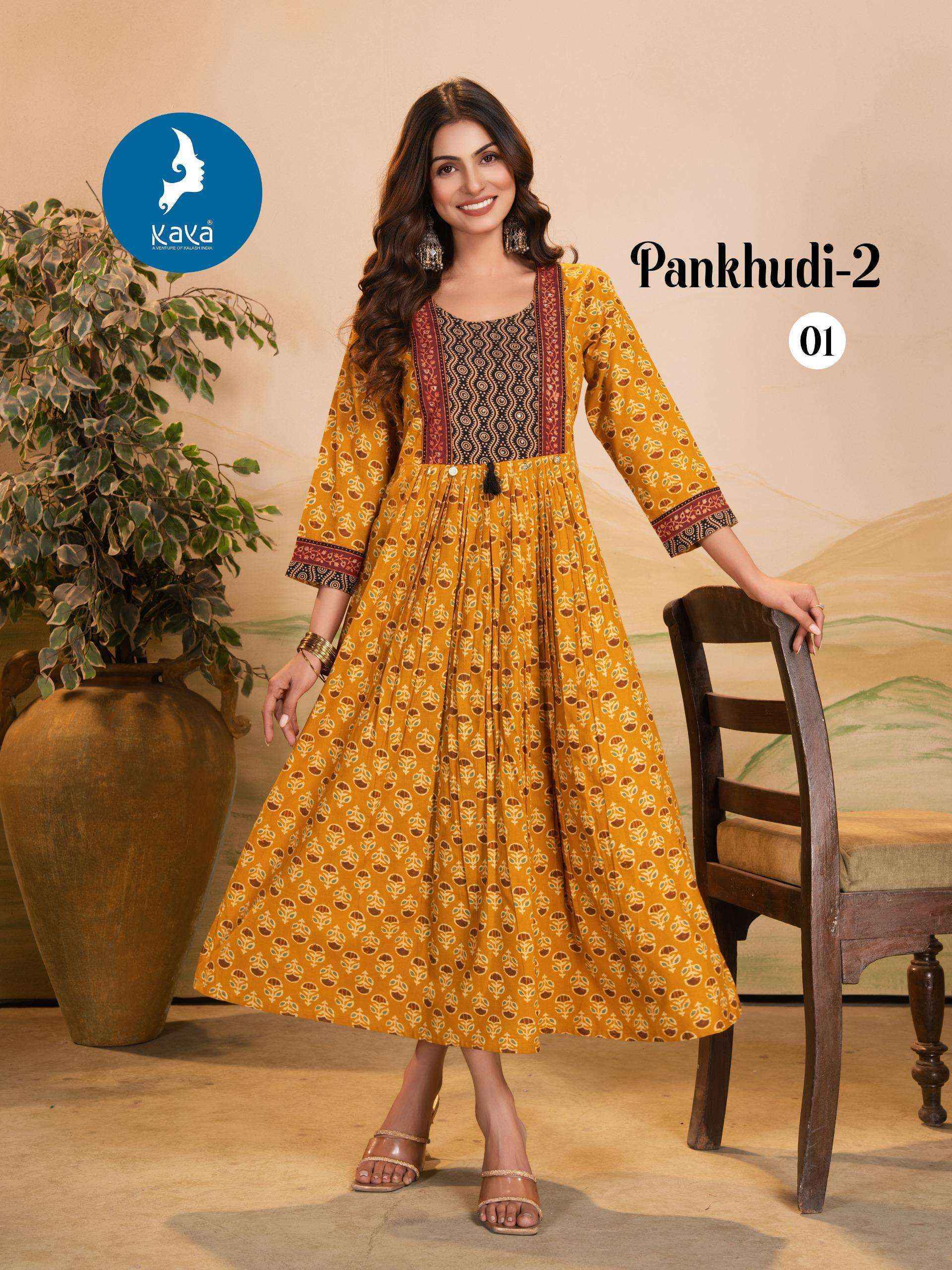 Kaya Pankhudi Vol 2 Cotton Kurti 6 pcs Catalogue