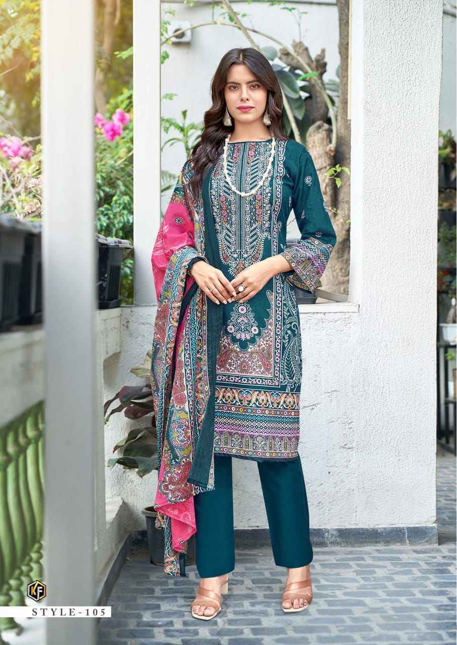 Keval Fab Jazmin Soft Cotton Dress Material 8 pc Cataloge