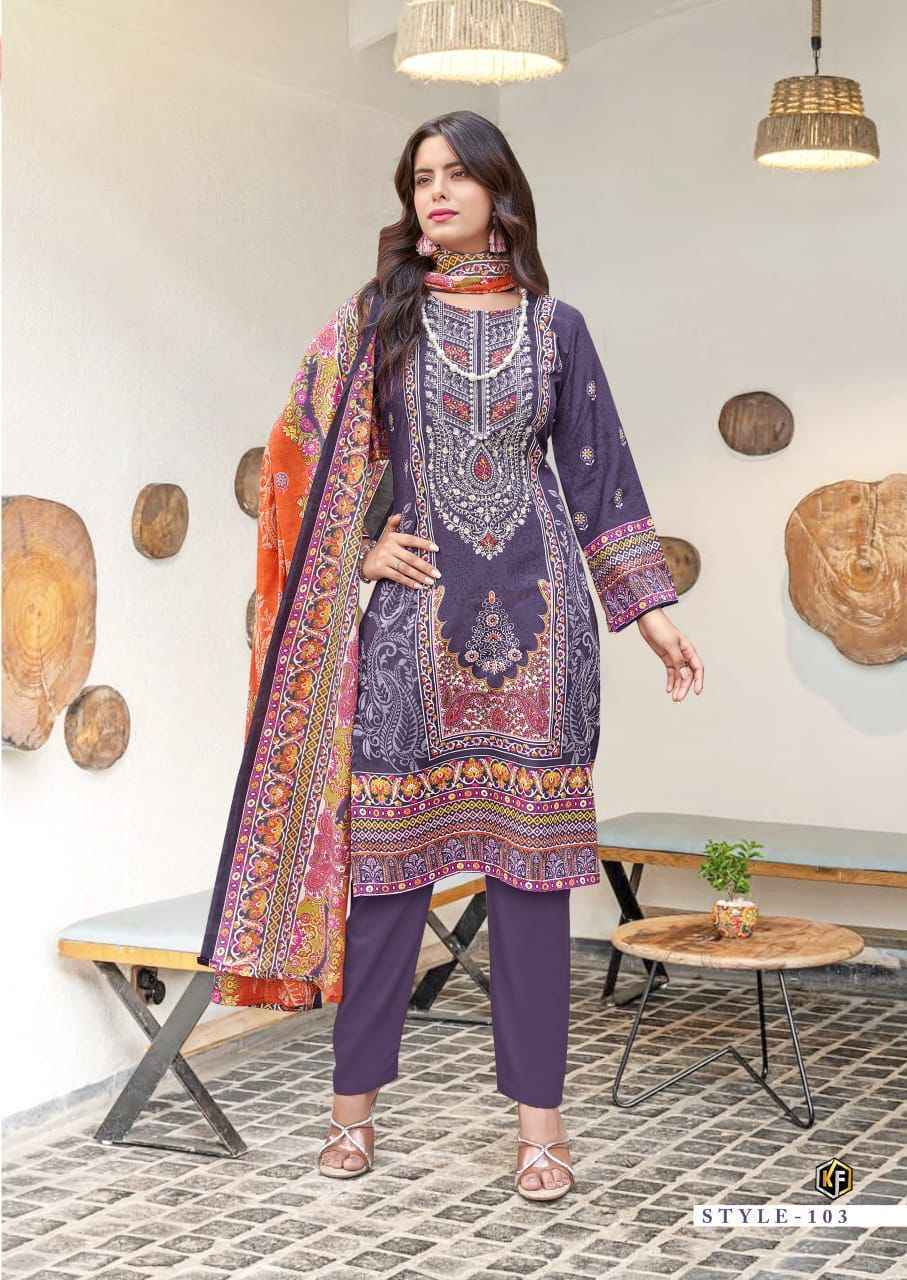 Keval Fab Jazmin Soft Cotton Dress Material 8 pc Cataloge