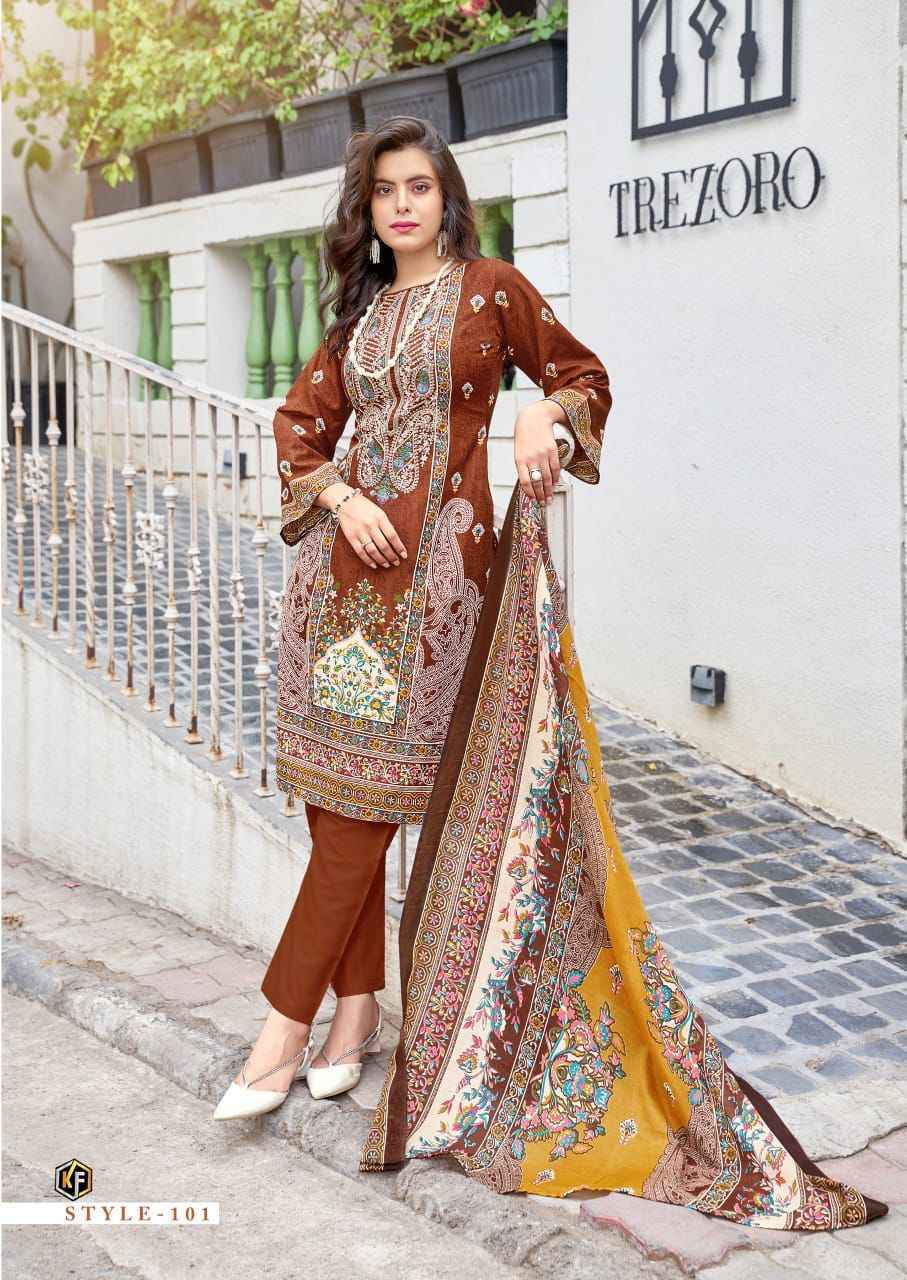 Keval Fab Jazmin Soft Cotton Dress Material 8 pc Cataloge