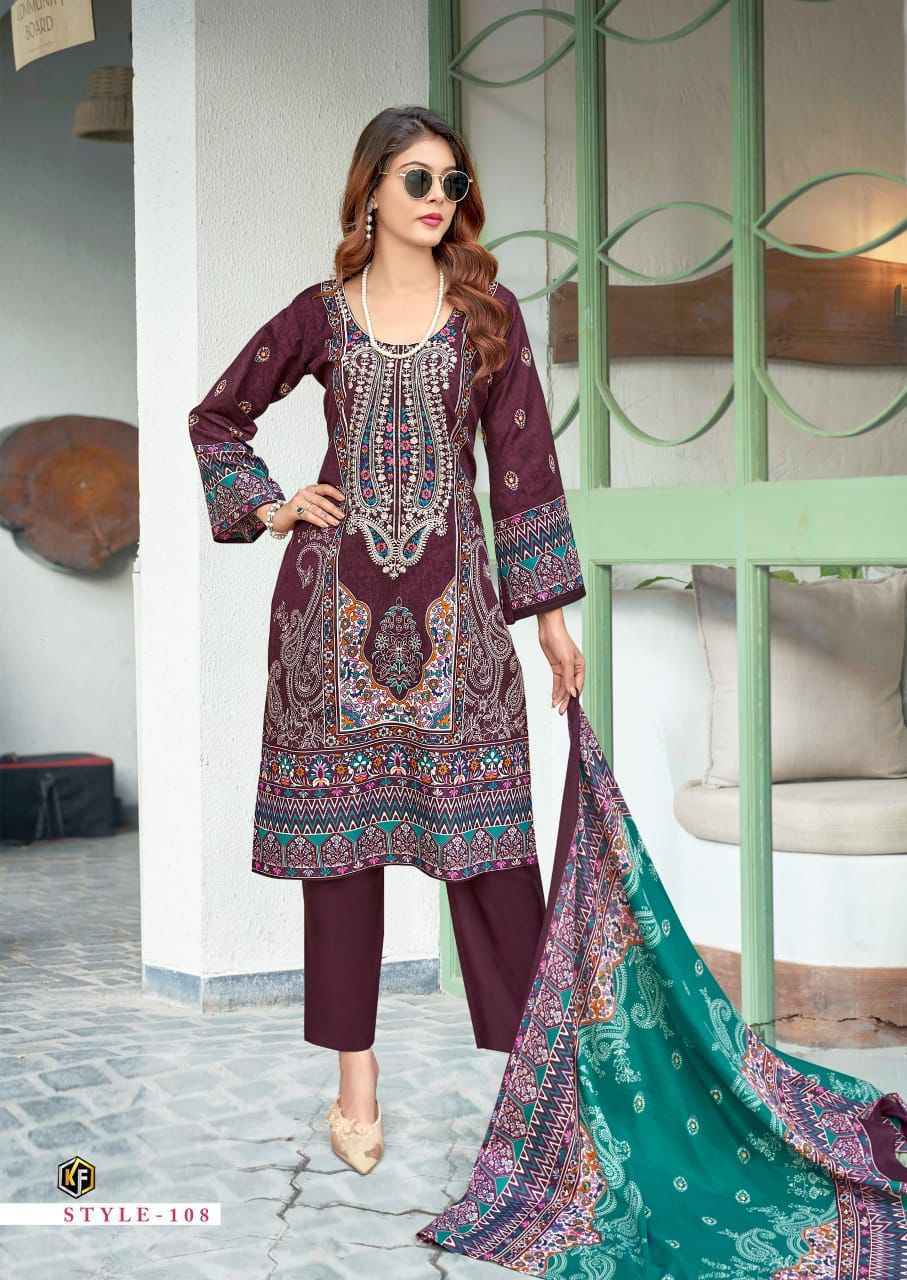 Keval Fab Jazmin Soft Cotton Dress Material 8 pc Cataloge
