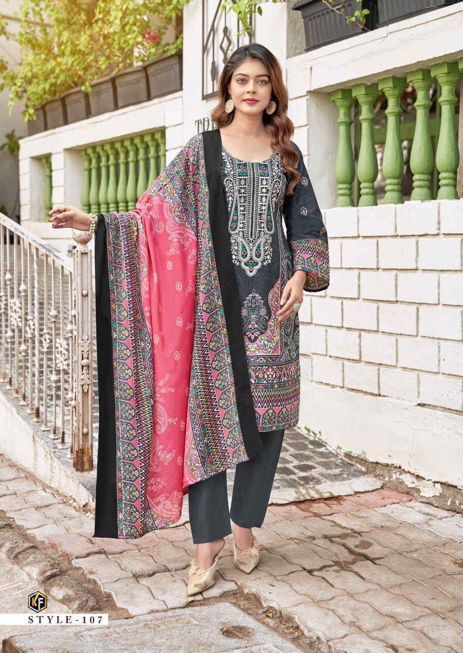 Keval Fab Jazmin Soft Cotton Dress Material 8 pc Cataloge