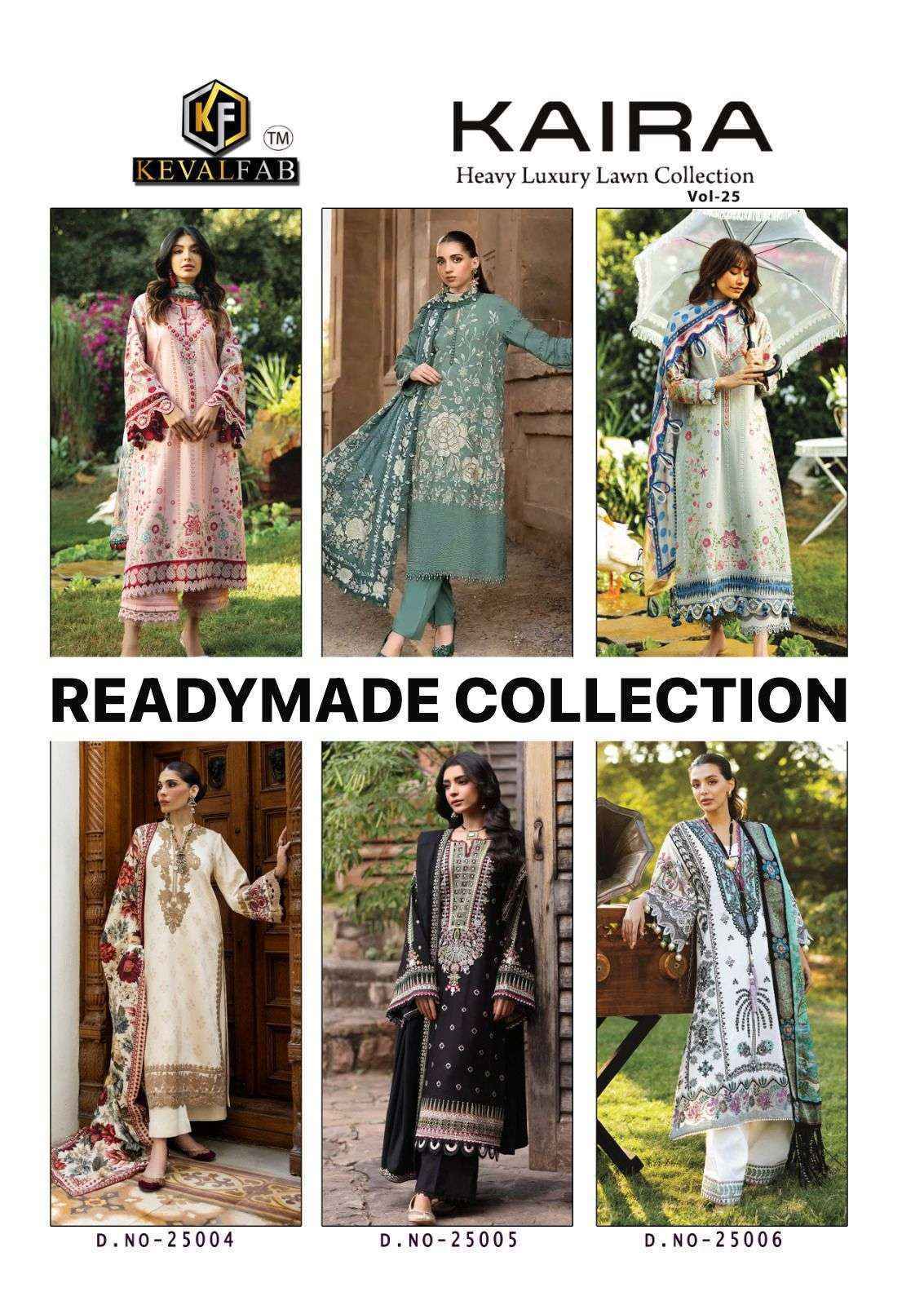 Keval Fab Kaira Vol-25 Readymade Cotton Dress Material (6 pcs Catalogue)