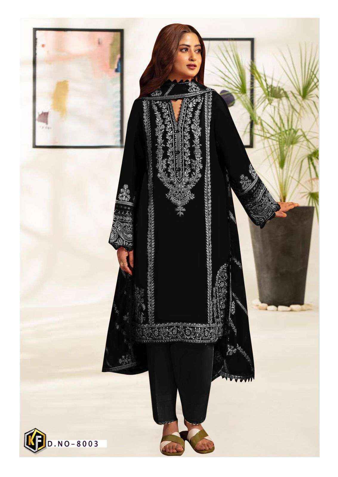 Keval Fab Roha Black & White Vol 8 Cotton Dress Material 6 pcs Catalogue