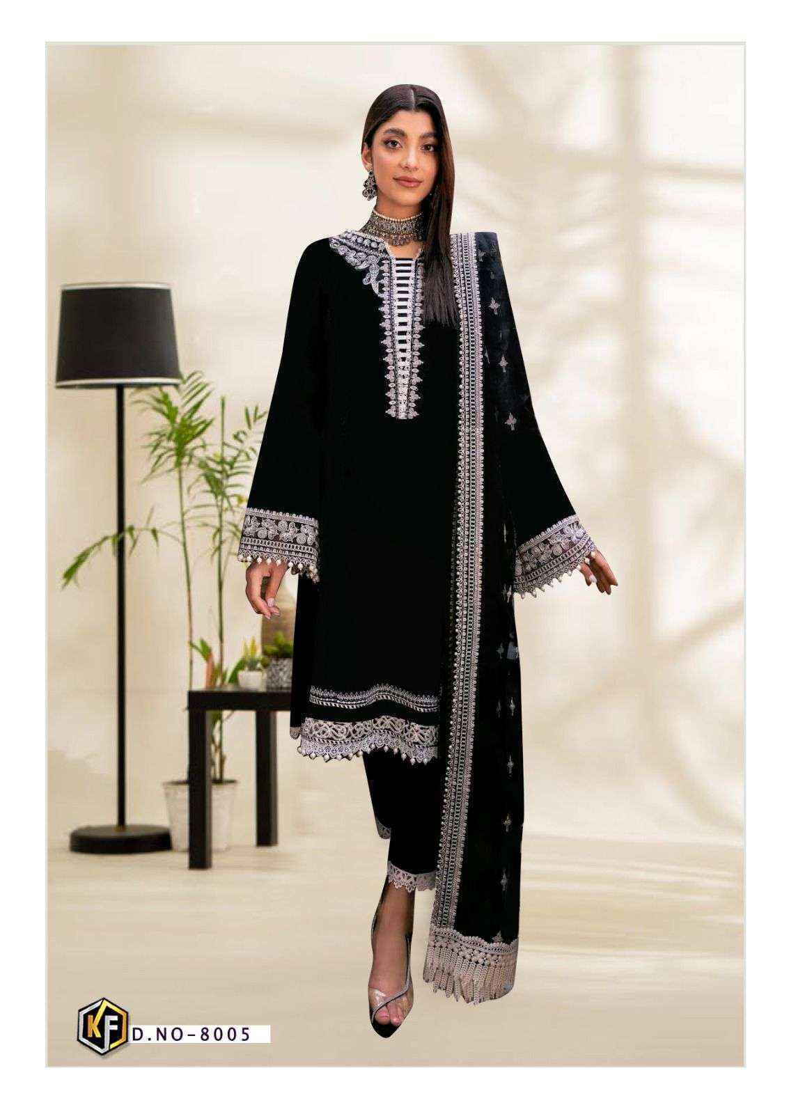 Keval Fab Roha Black & White Vol 8 Cotton Dress Material 6 pcs Catalogue