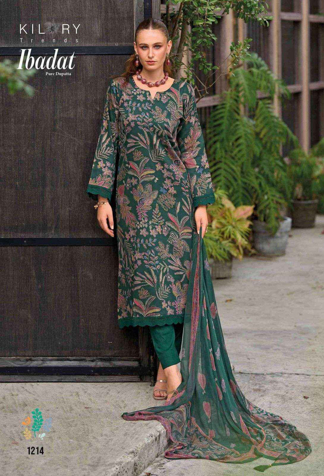 Kilory Trends Ibadat Linene Jam Cotton Dress Material (4 pcs Catalogue)
