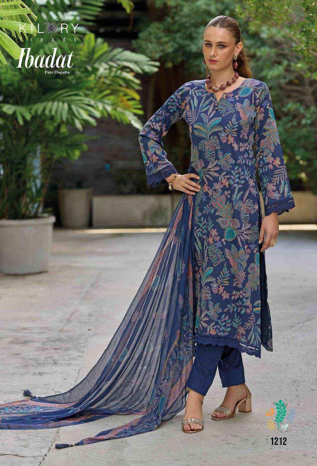 Kilory Trends Ibadat Linene Jam Cotton Dress Material (4 pcs Catalogue)