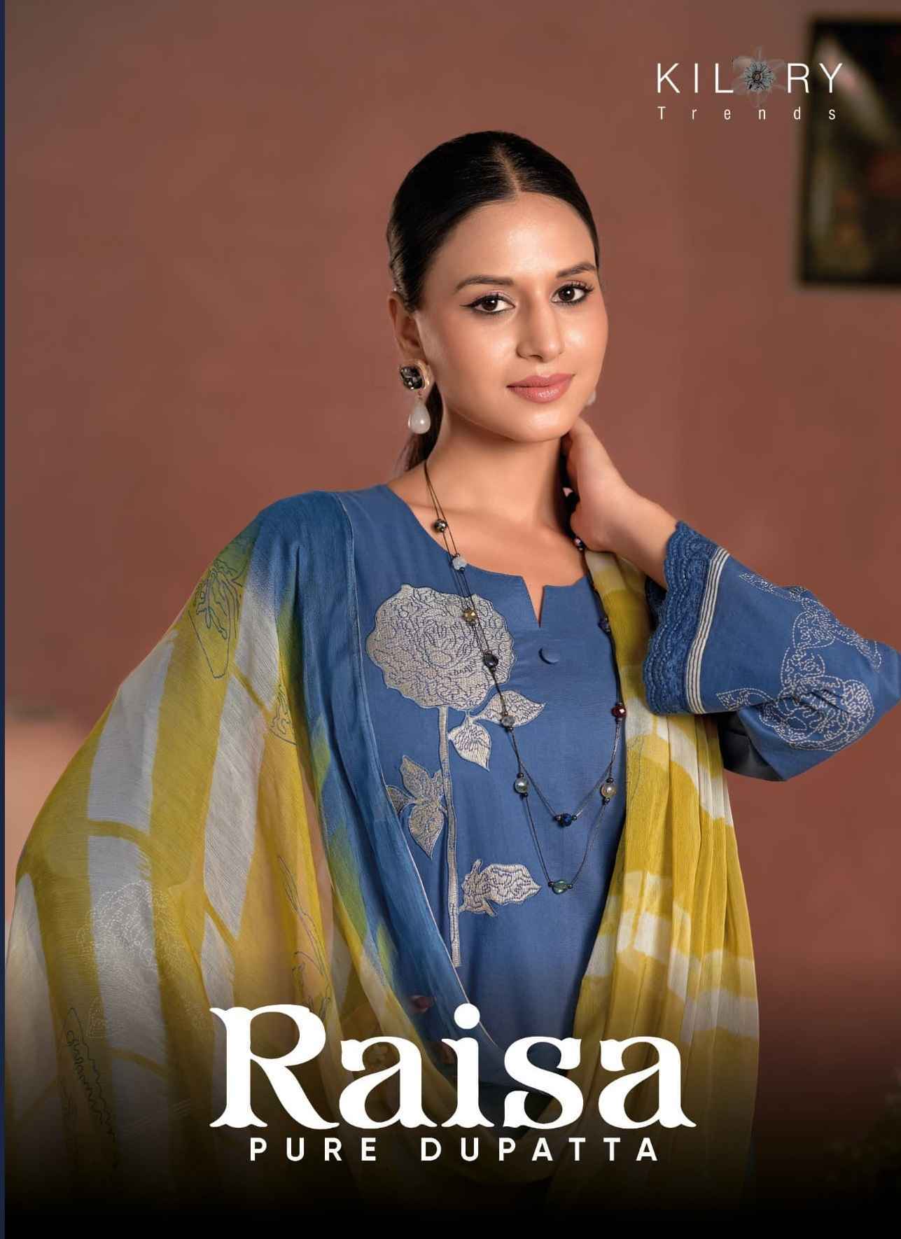 Kilory Trends Raisa Lawn Cotton Dress Material (3 pcs Catalogue)