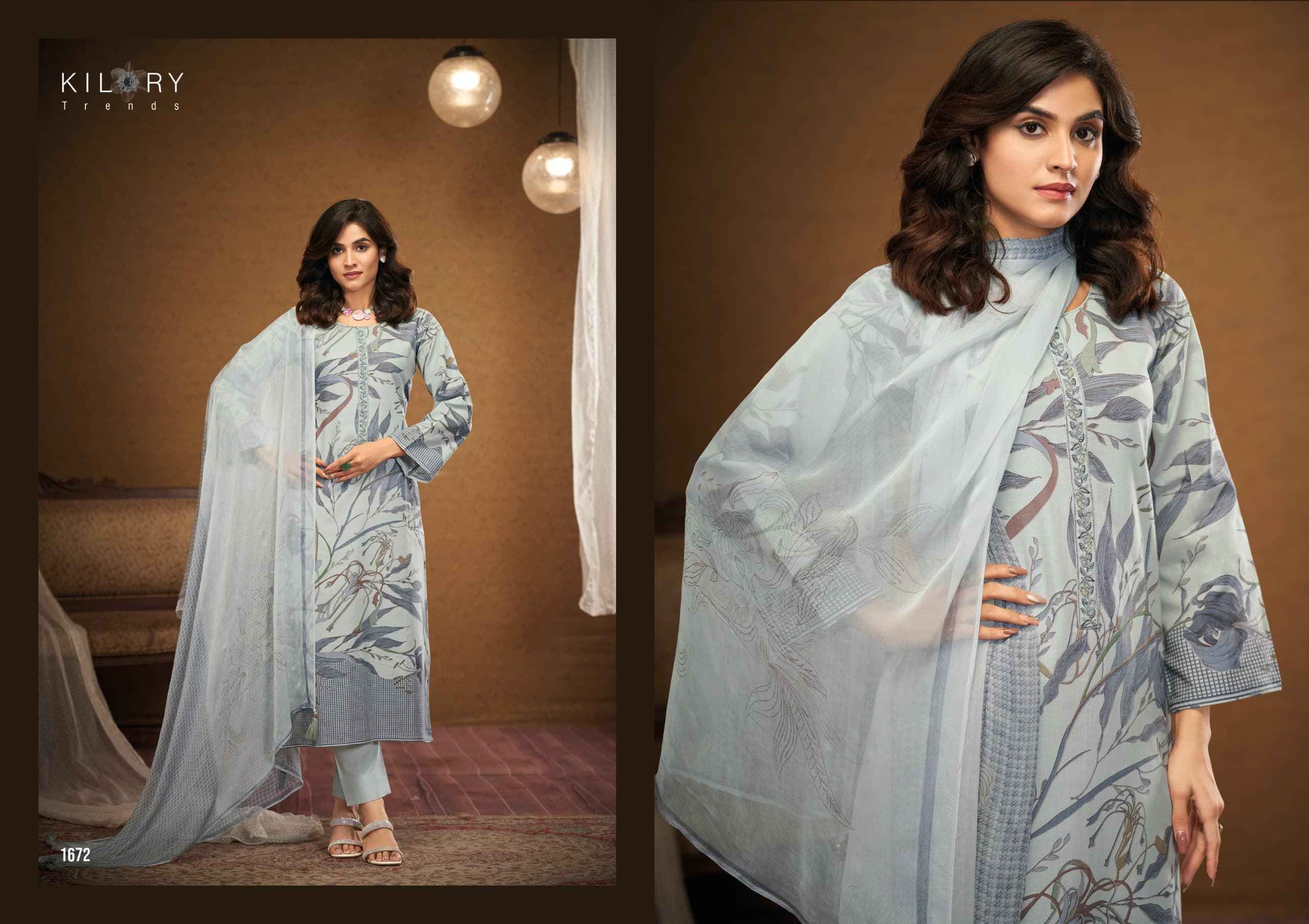 Kilory Trends Zainab Linene Cotton Dress Material (4 pcs Catalogue)