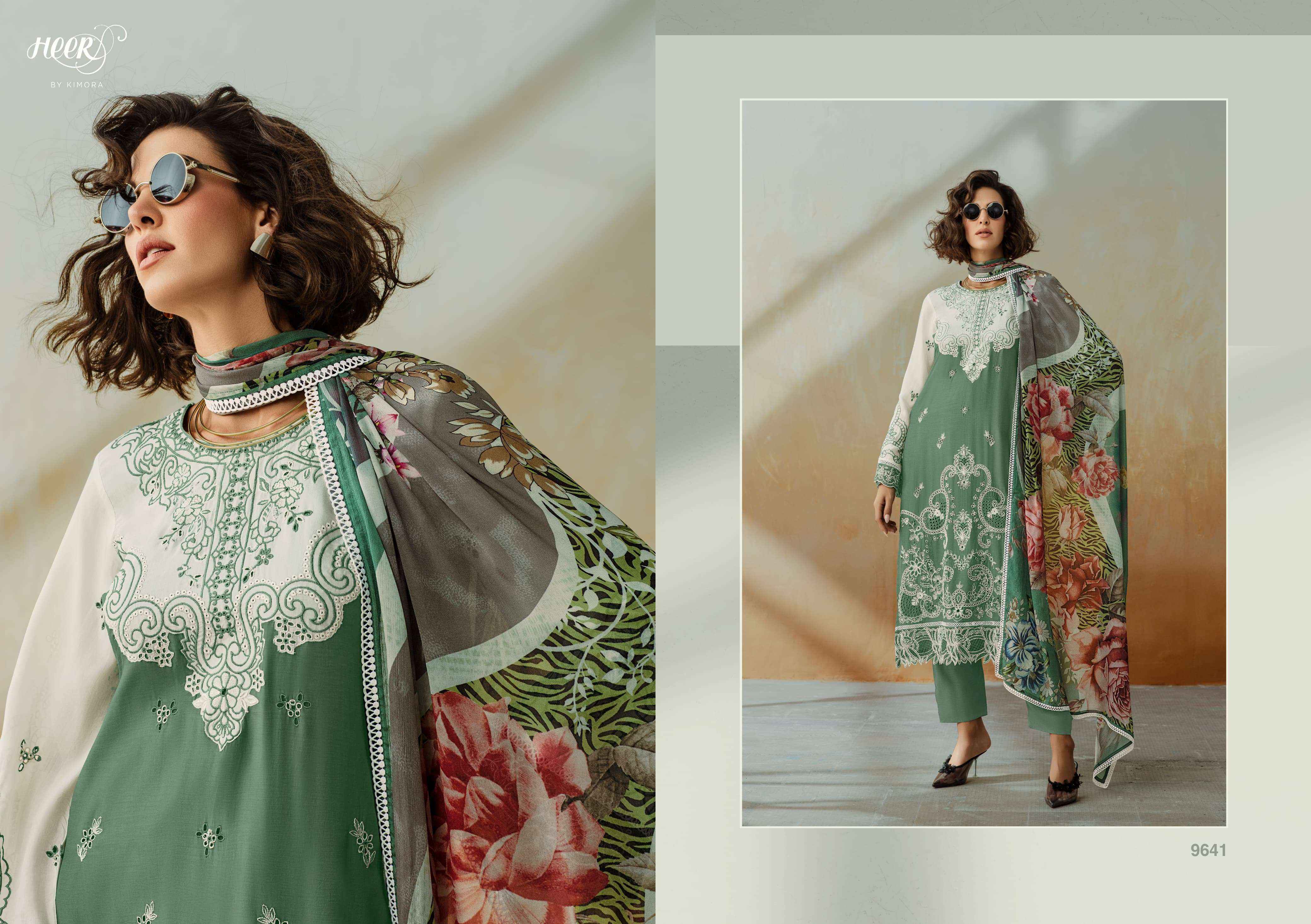 Kimora Heer Chic Vol-208 Musline Dress Material (6 pcs Catalogue)
