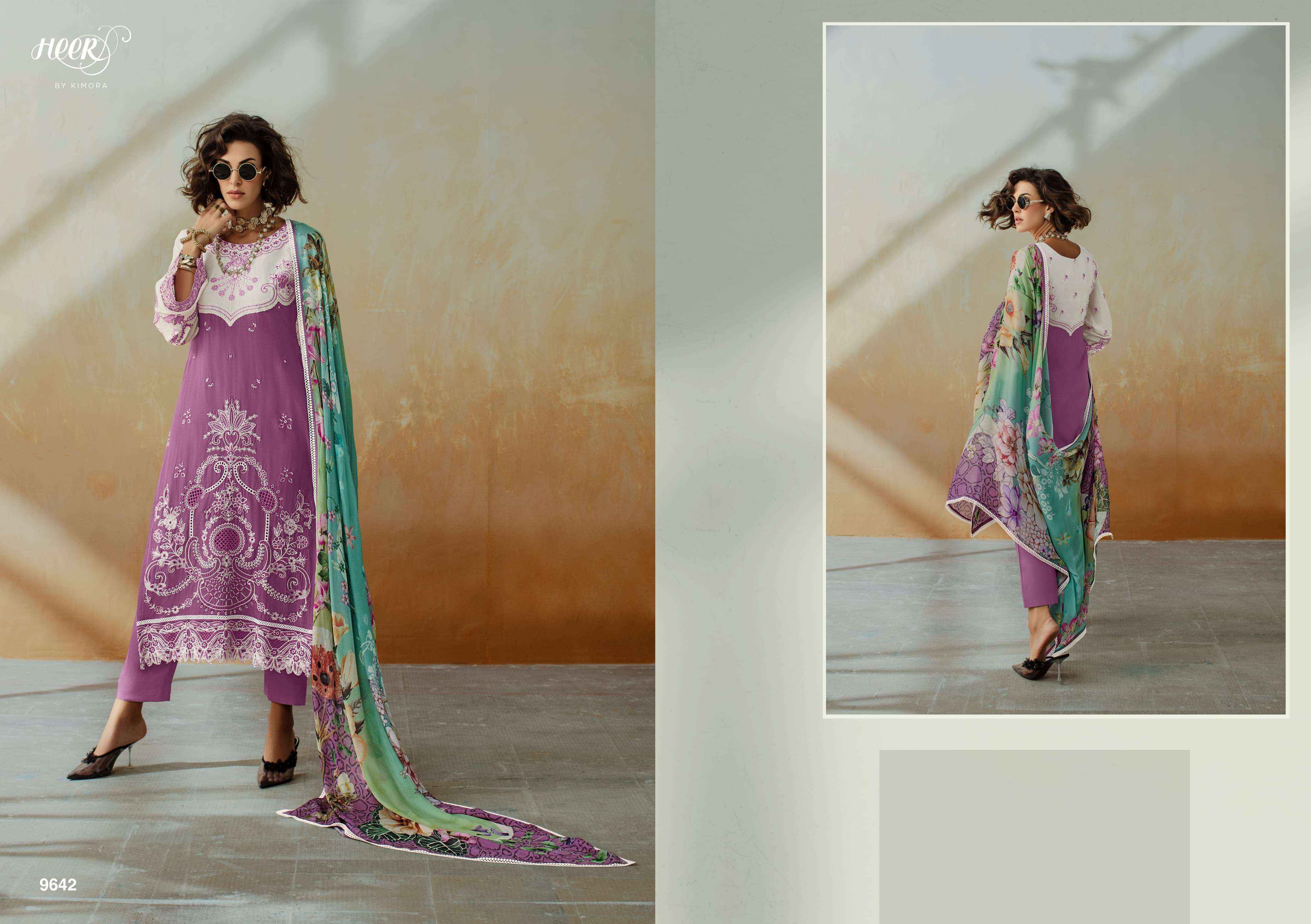Kimora Heer Chic Vol-208 Musline Dress Material (6 pcs Catalogue)