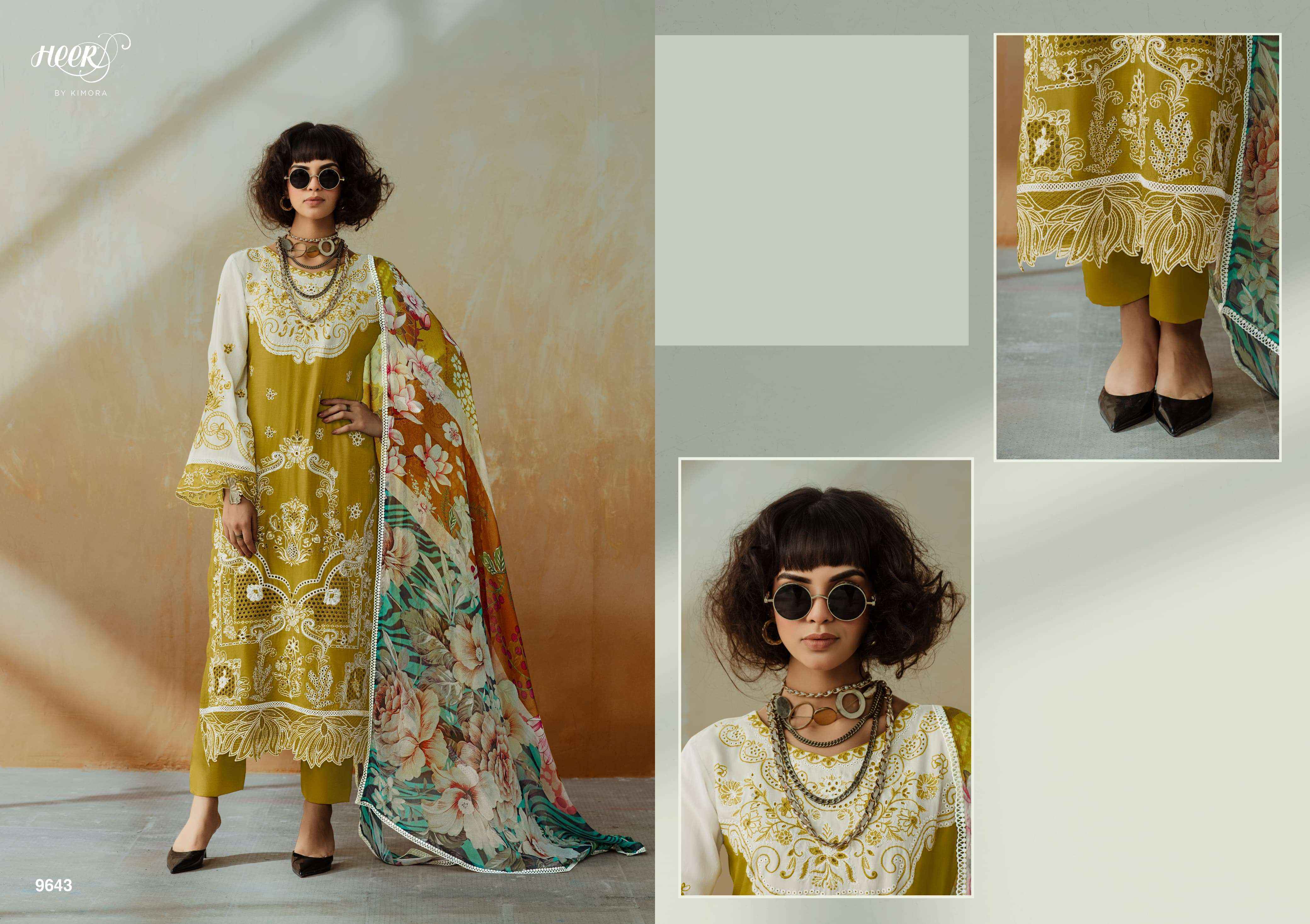 Kimora Heer Chic Vol-208 Musline Dress Material (6 pcs Catalogue)