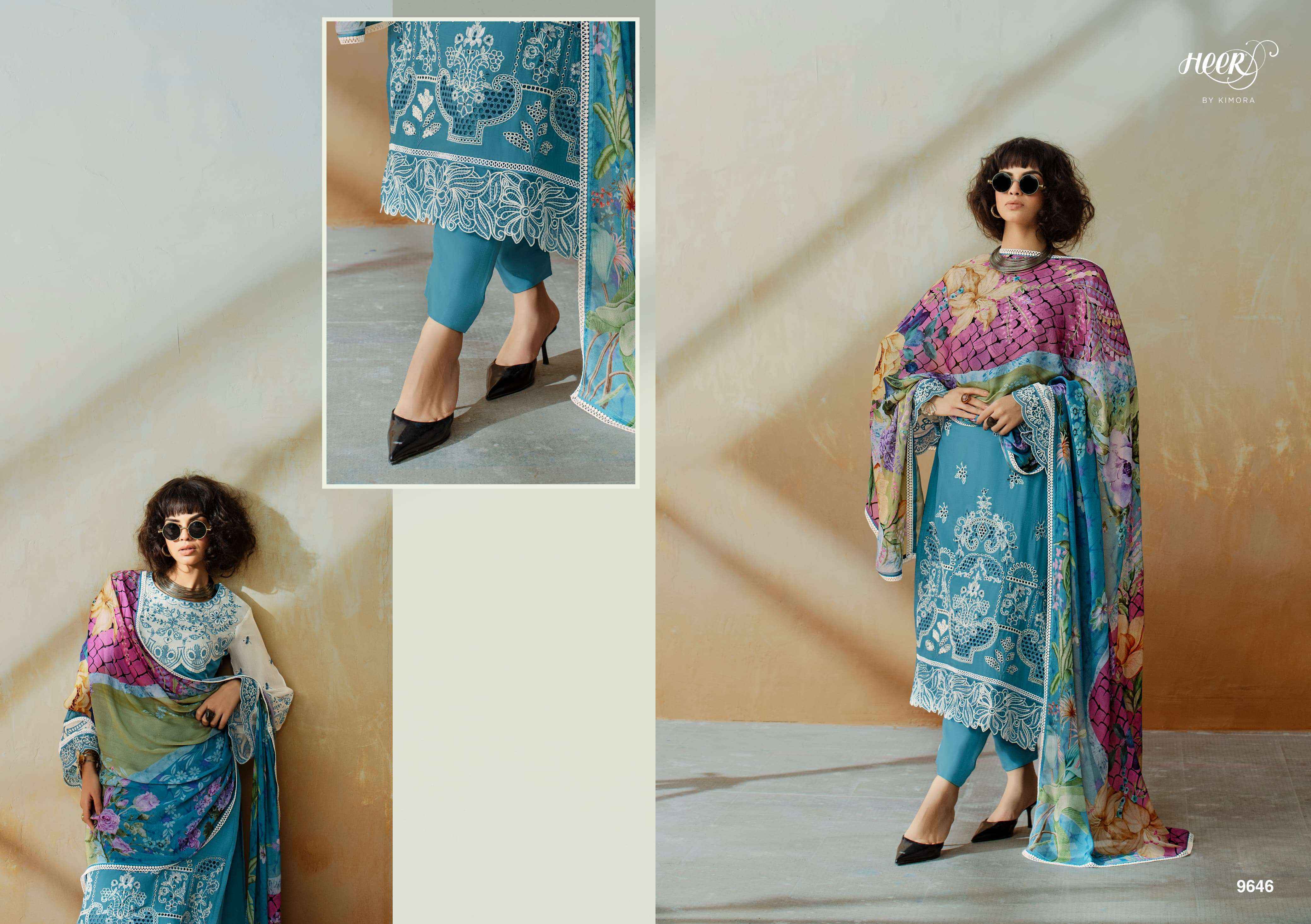 Kimora Heer Chic Vol-208 Musline Dress Material (6 pcs Catalogue)