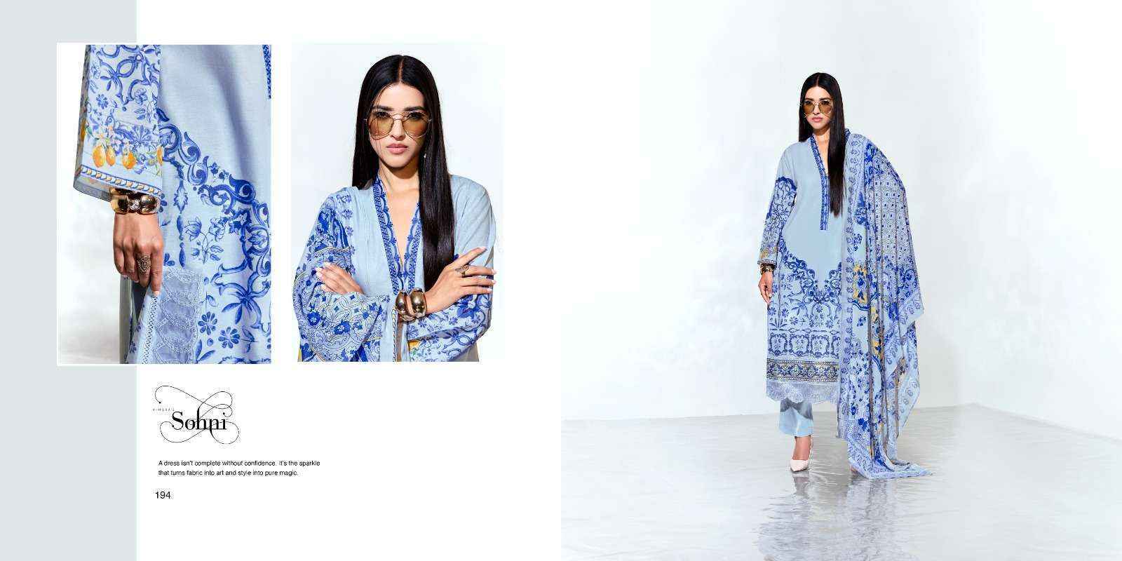 Kimora Sohni Lemon Vol 12 Linen Cotton Dress Material 4 pcs Catalogue