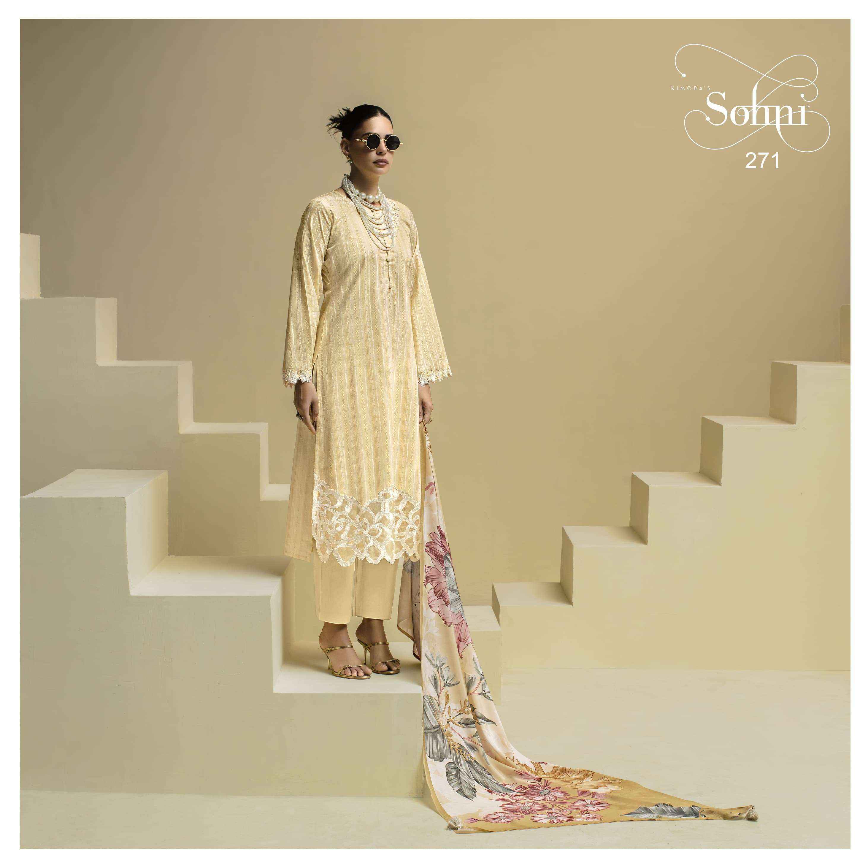 Kimora Sohni Ornet Vol 20 Lawn Cotton Dress Material 4 pcs Catalogue