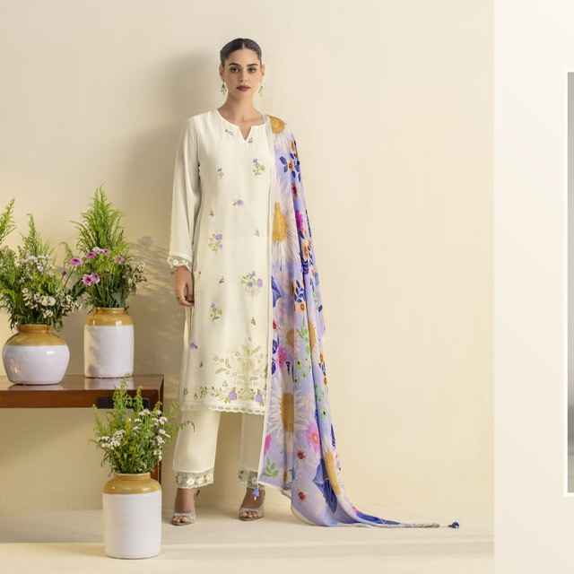 Kmora Sohni Surajmukhi Lawn Dress Material (4 pcs Catalogue)