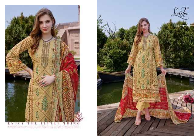 Levisha Madhubala Vol-5 Cambric Cotton Dress Material (8 pcs Catalogue)