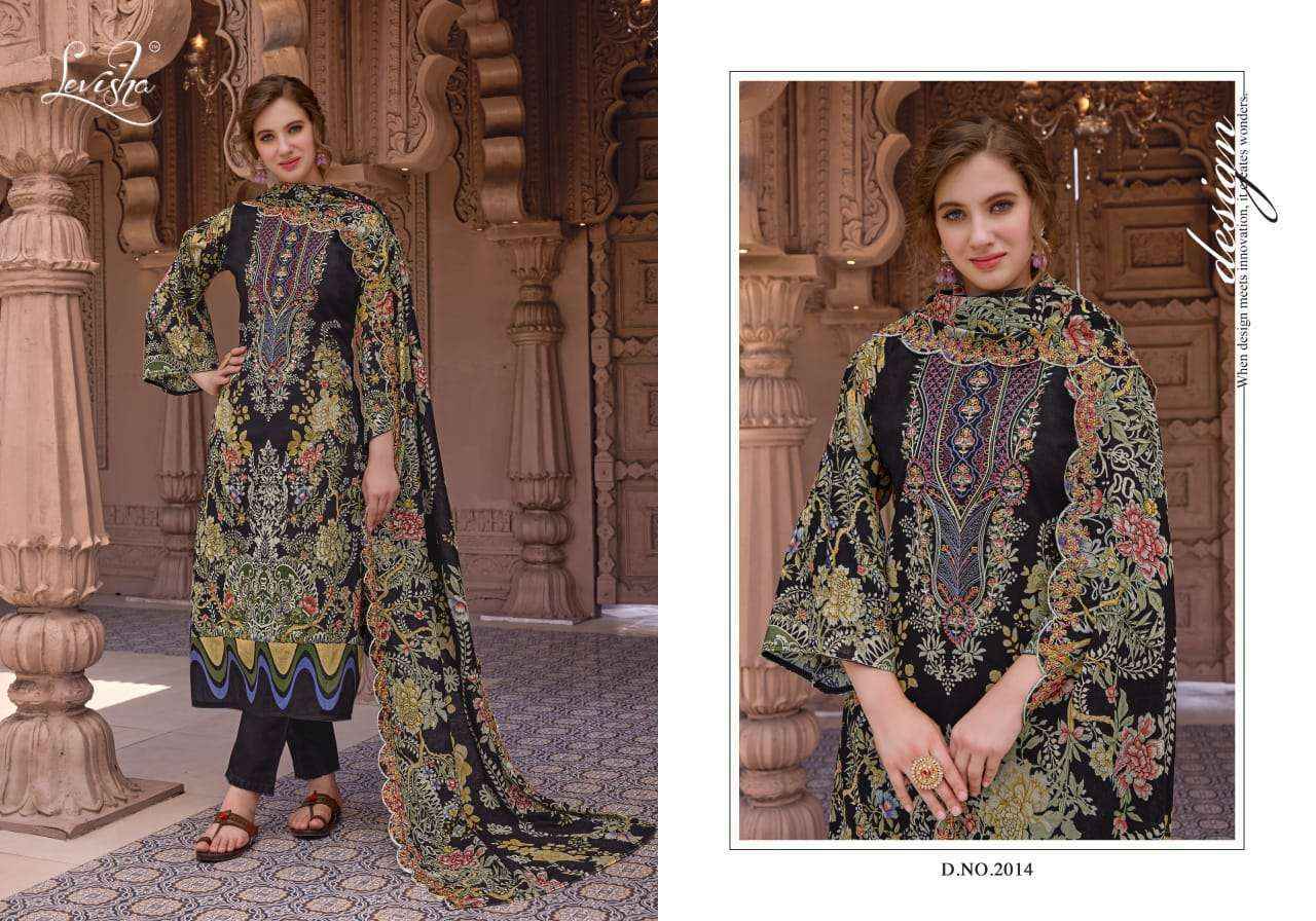 Levisha Nargis Nx Vol-2 Lawn Cotton Dress Material (6 pcs Catalogue)
