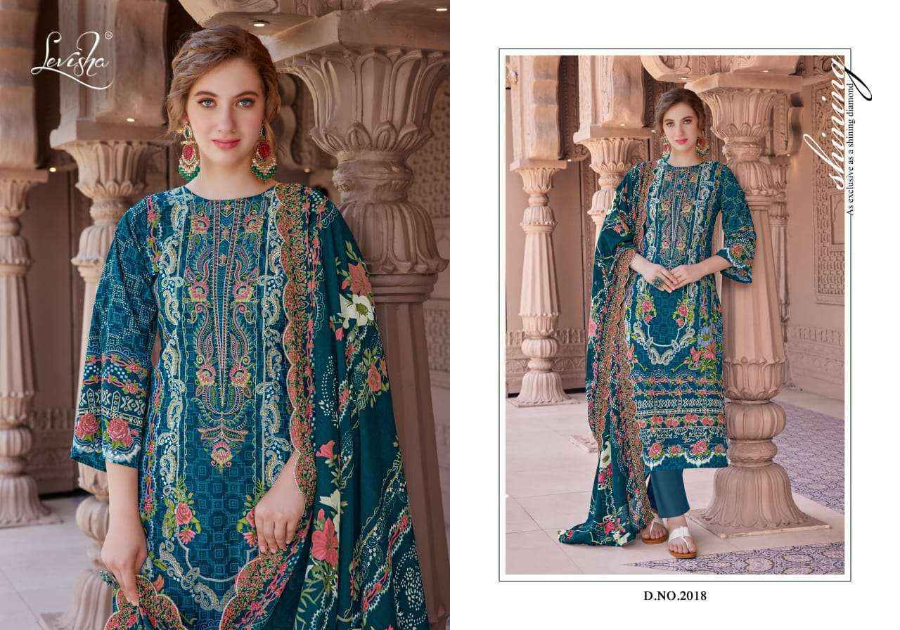 Levisha Nargis Nx Vol-2 Lawn Cotton Dress Material (6 pcs Catalogue)