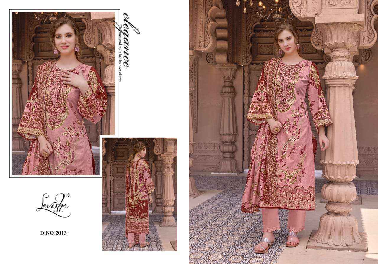 Levisha Nargis Nx Vol-2 Lawn Cotton Dress Material (6 pcs Catalogue)