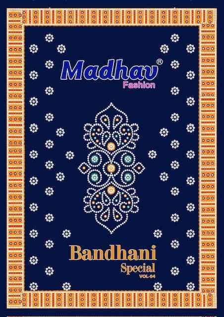 Madhav Fashion Bandhani Special Vol-4 Cotton Dress Material (10 pcs Catalogue)