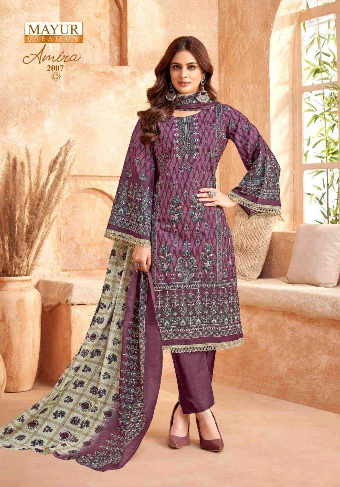 Mayur Creation Amira Vol 2 Cotton Dress Material 8 pcs Catalogue