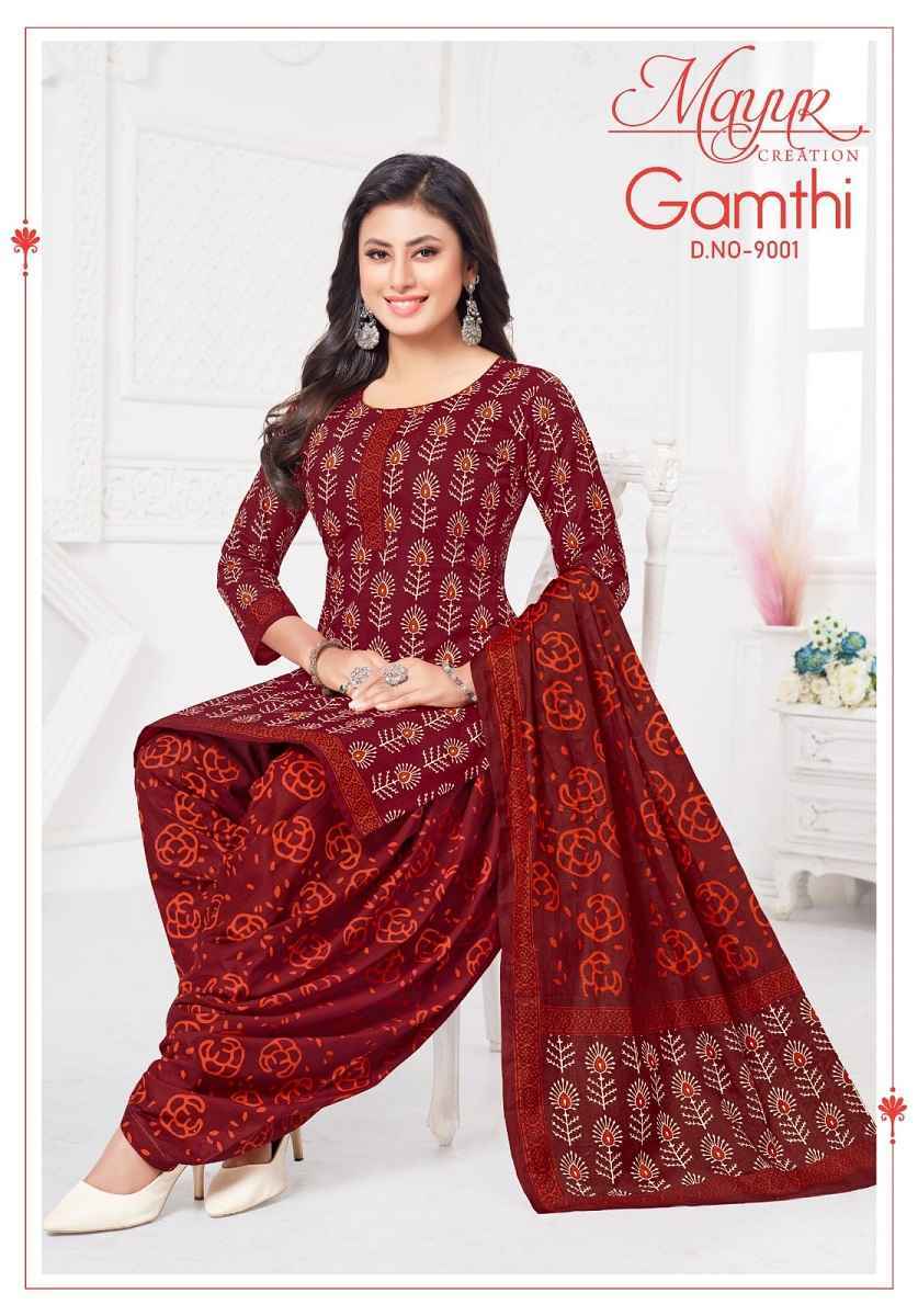 Mayur Creation Gamthi Vol-9 Cotton Dress Material (10 pcs Catalogue)
