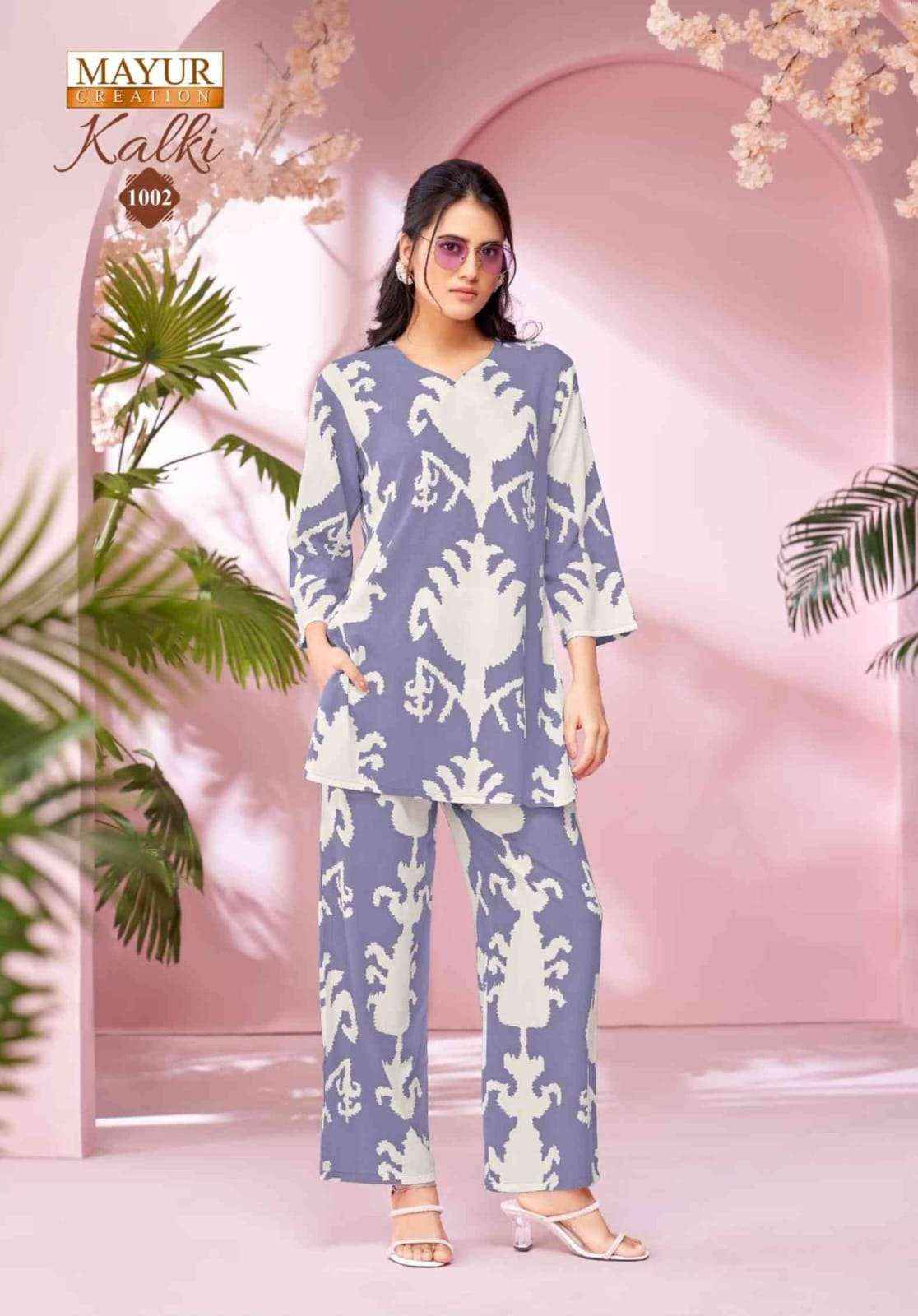 Mayur Creation Kalki Vol 1 Rayon Co Ord Set 10 pcs Catalogue