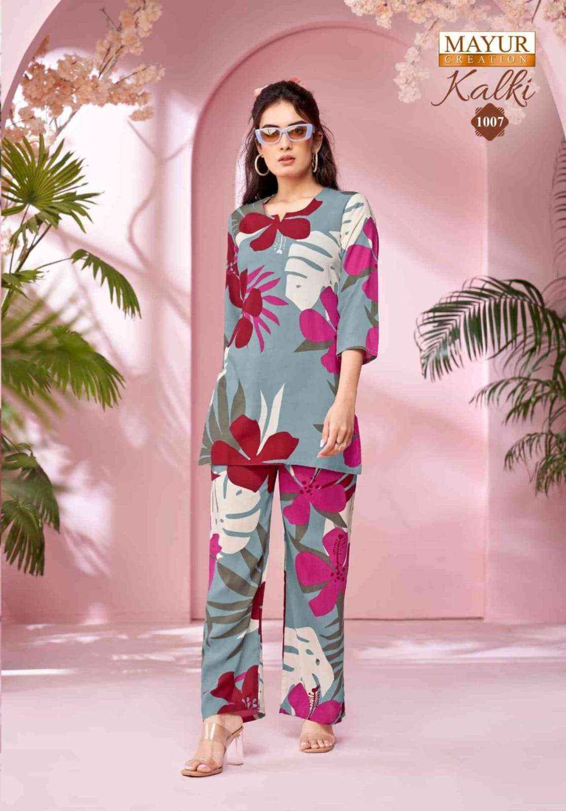 Mayur Creation Kalki Vol 1 Rayon Co Ord Set 10 pcs Catalogue