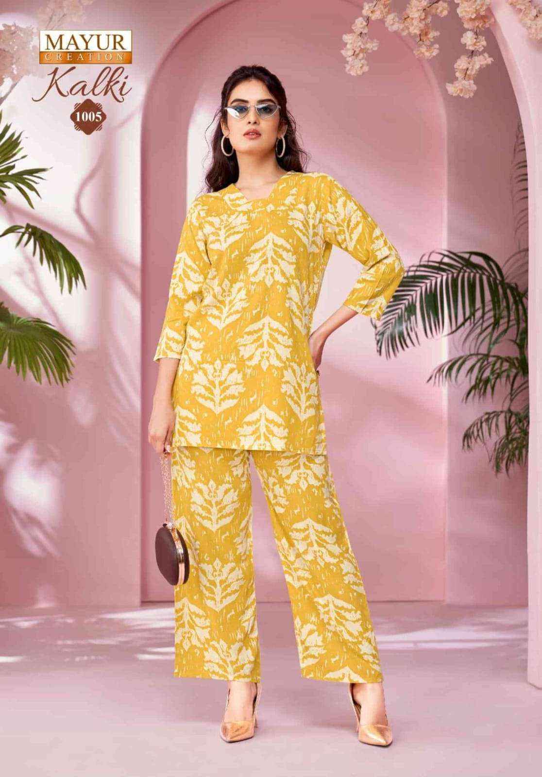 Mayur Creation Kalki Vol 1 Rayon Co Ord Set 10 pcs Catalogue