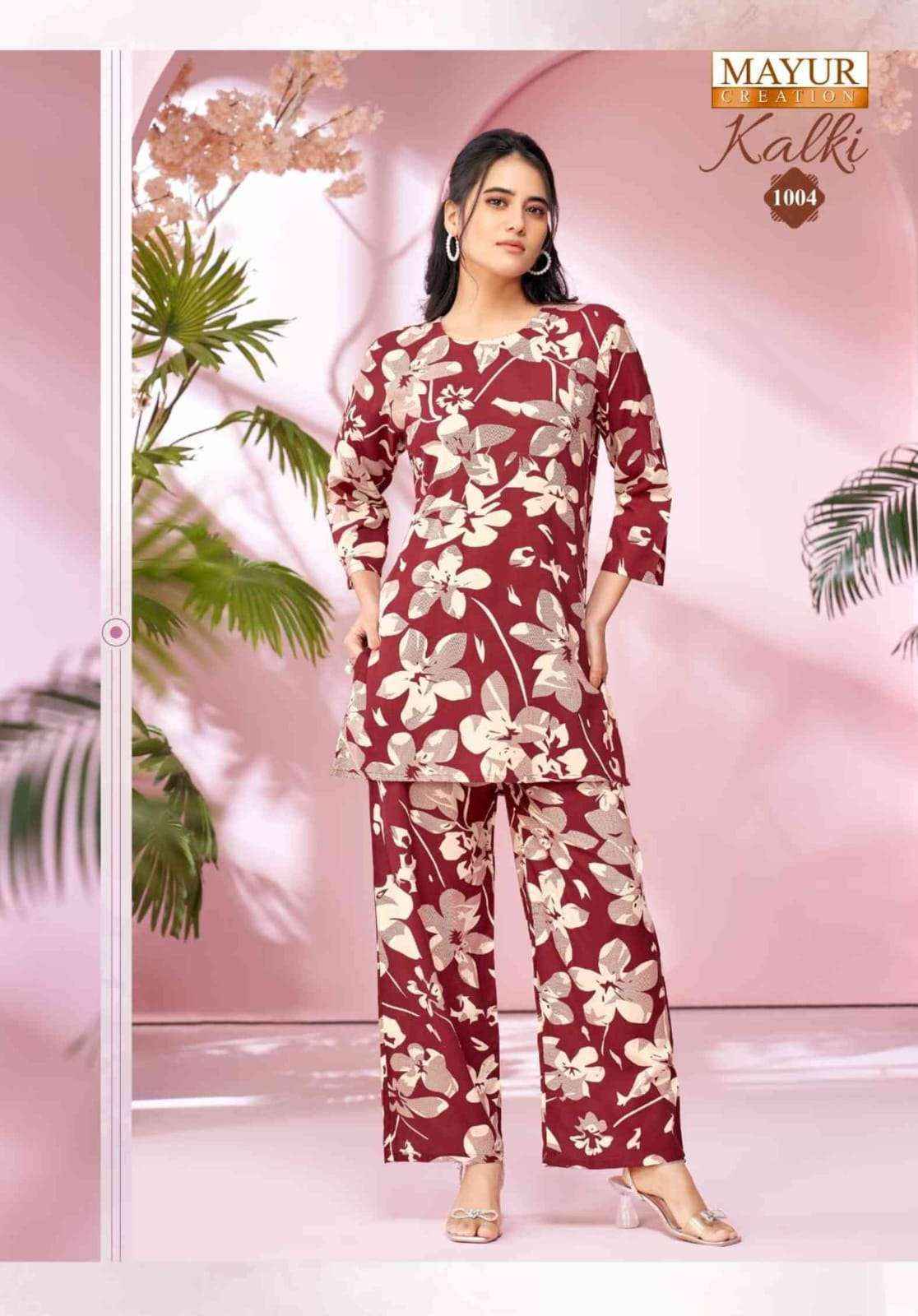 Mayur Creation Kalki Vol 1 Rayon Co Ord Set 10 pcs Catalogue