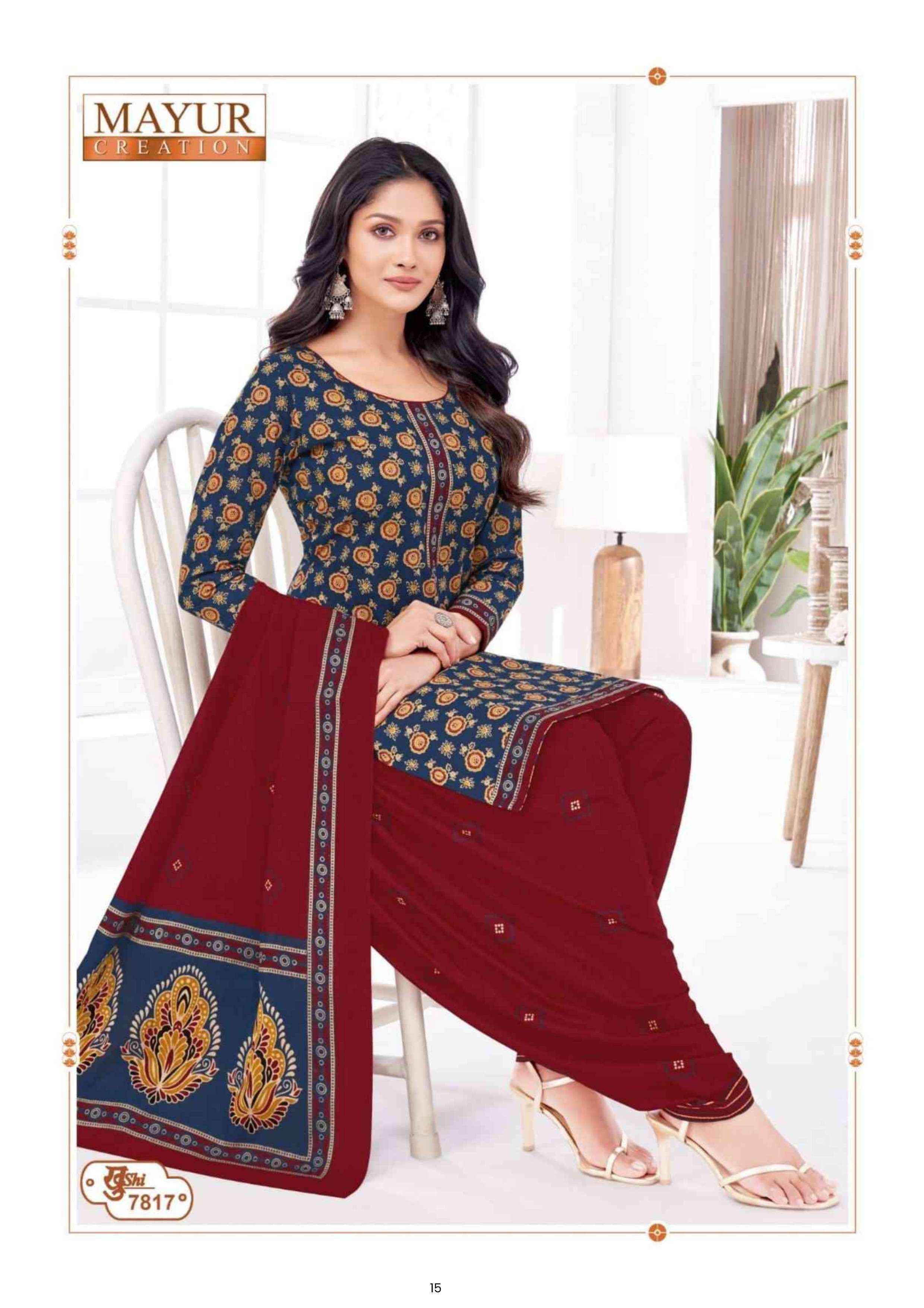 Mayur Creation Khushi Vol-78 Cotton Dress Material (24 pcs Catalogue)