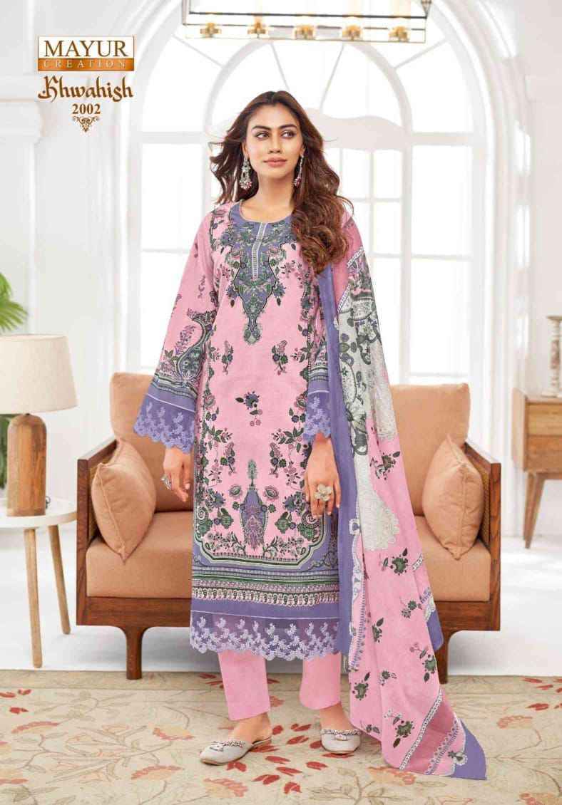 Mayur Creation Khwahish Vol-2 Lawn Cotton Dress Material (8 pcs Catalogue)