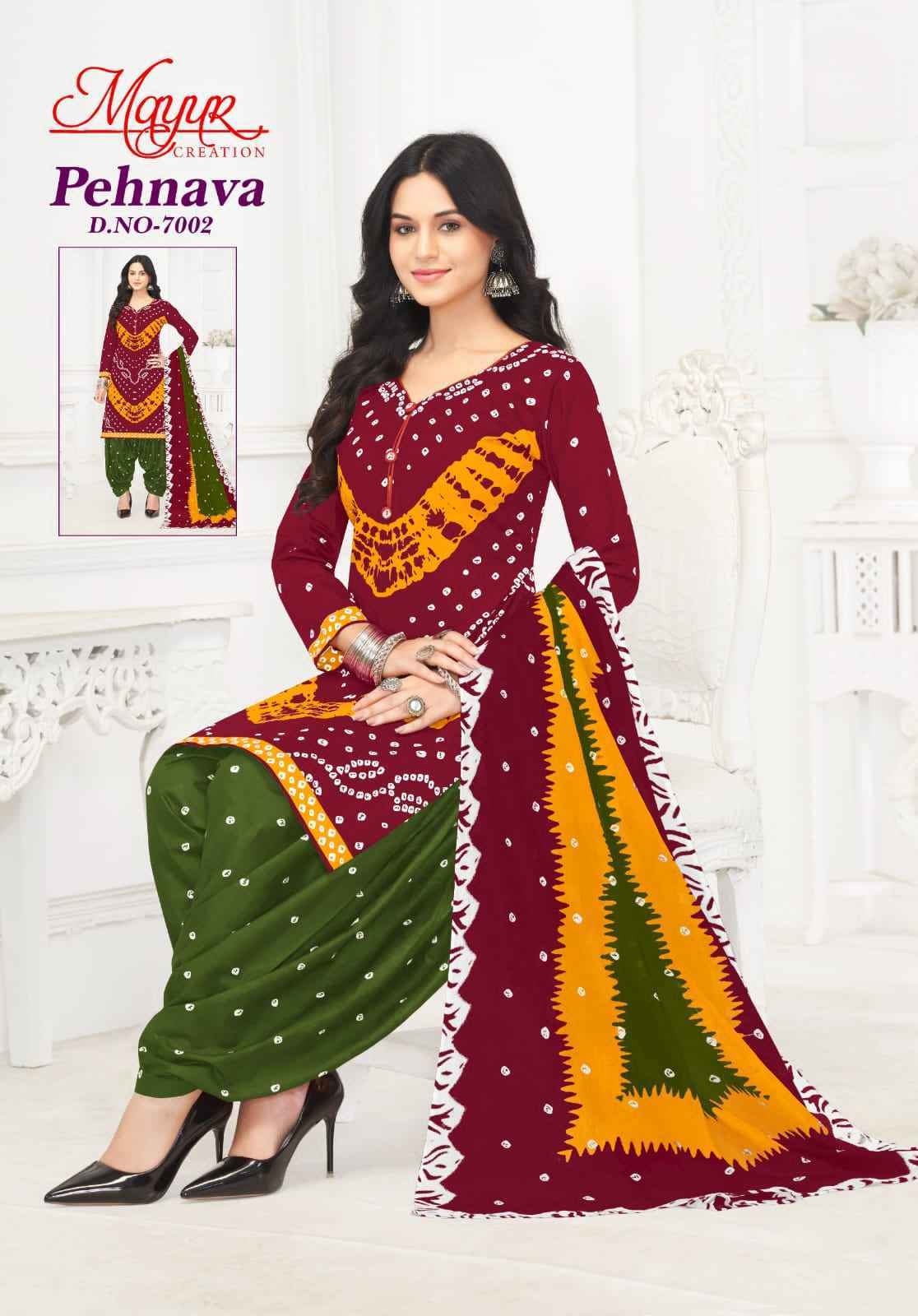 Mayur Creation Pehnava Vol-7 Cotton Dress Material (10 pcs Catalogue)