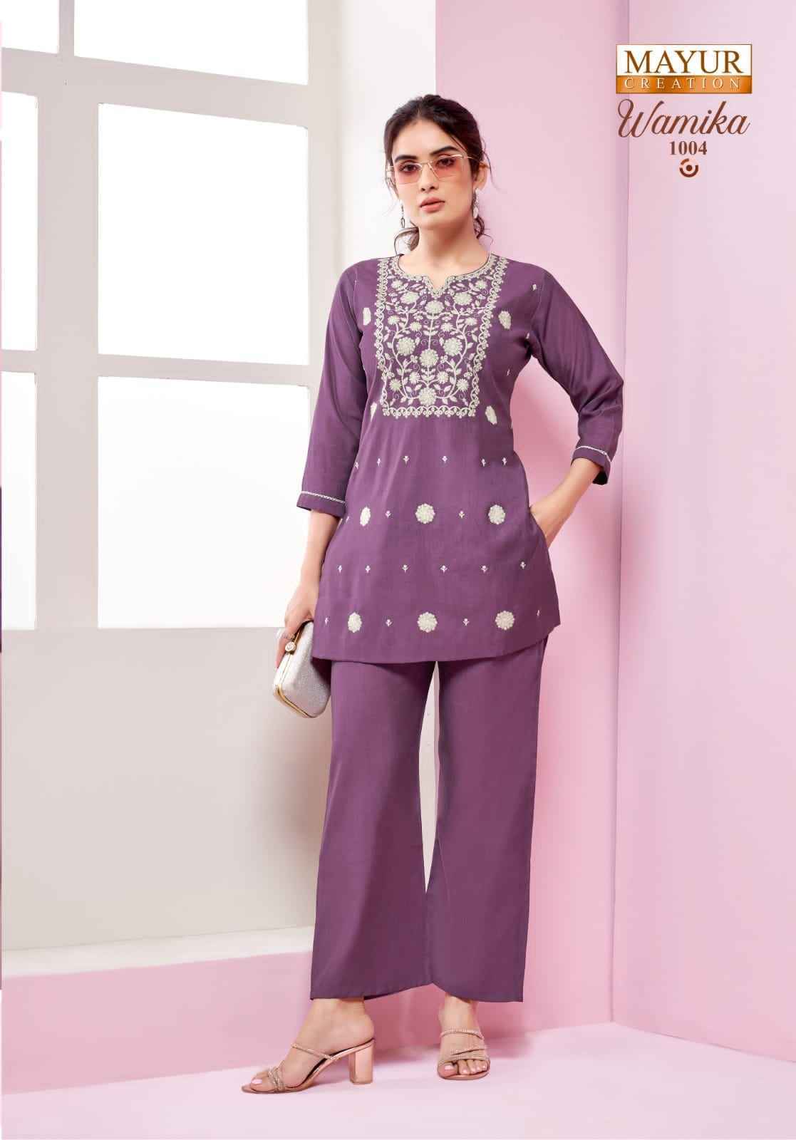 Mayur Creation Wamika Vol-1 Vetican Silk Co Ord Set (6 pcs Catalogue)