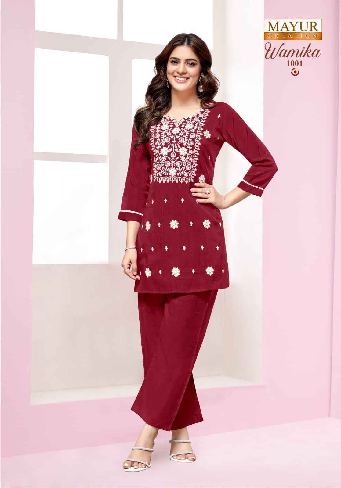 Mayur Creation Wamika Vol-1 Vetican Silk Co Ord Set (6 pcs Catalogue)