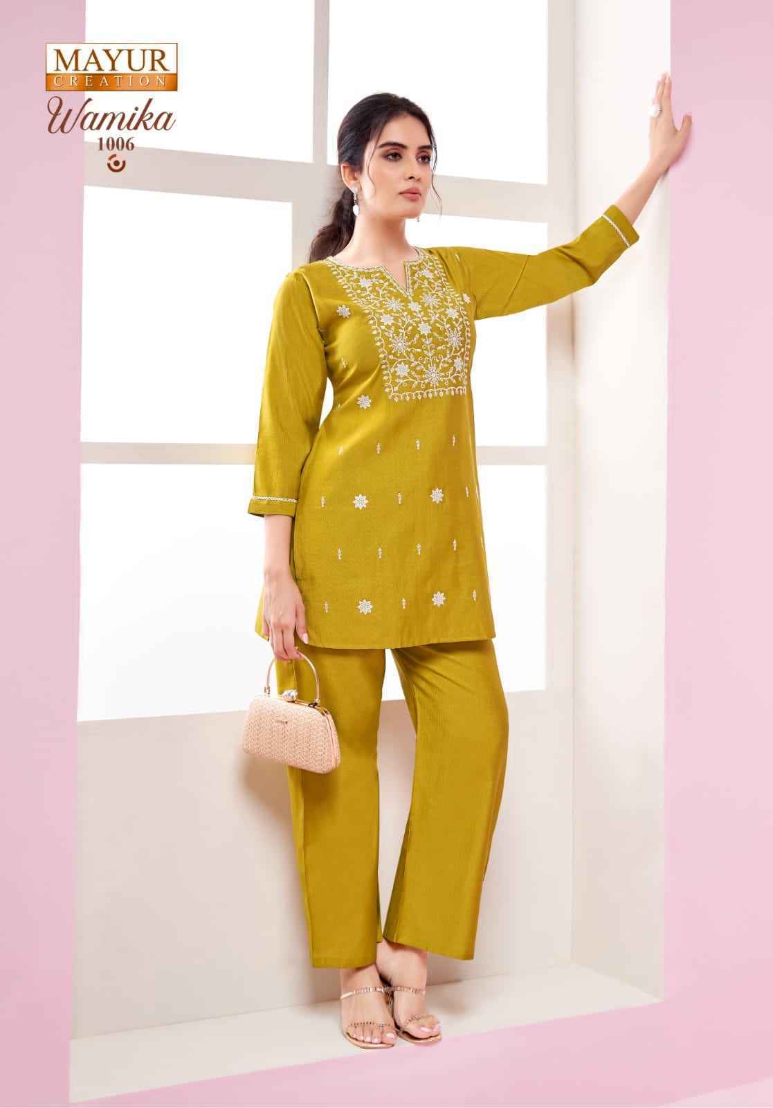 Mayur Creation Wamika Vol-1 Vetican Silk Co Ord Set (6 pcs Catalogue)