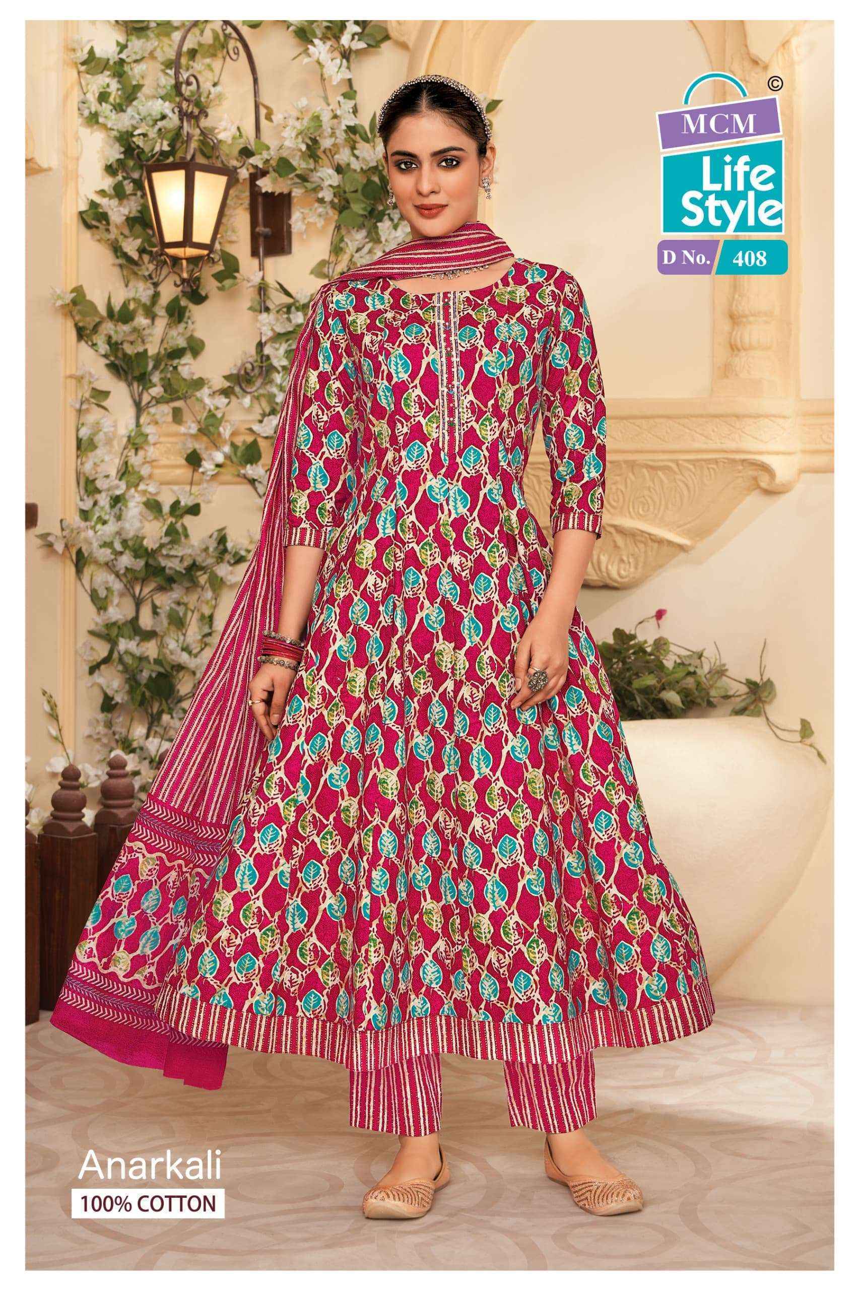 MCM Lifestyle Anarkali Vol 4 Cotton Kurti Combo 10 pcs Catalogue