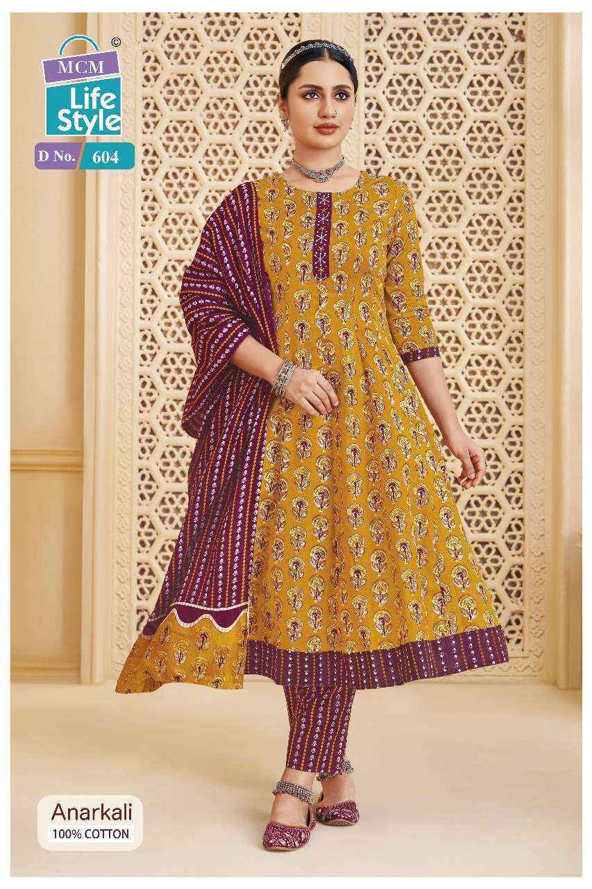 MCM Lifestyle Anarkali Vol 6 Cotton Kurti Combo 10 pcs Catalogue