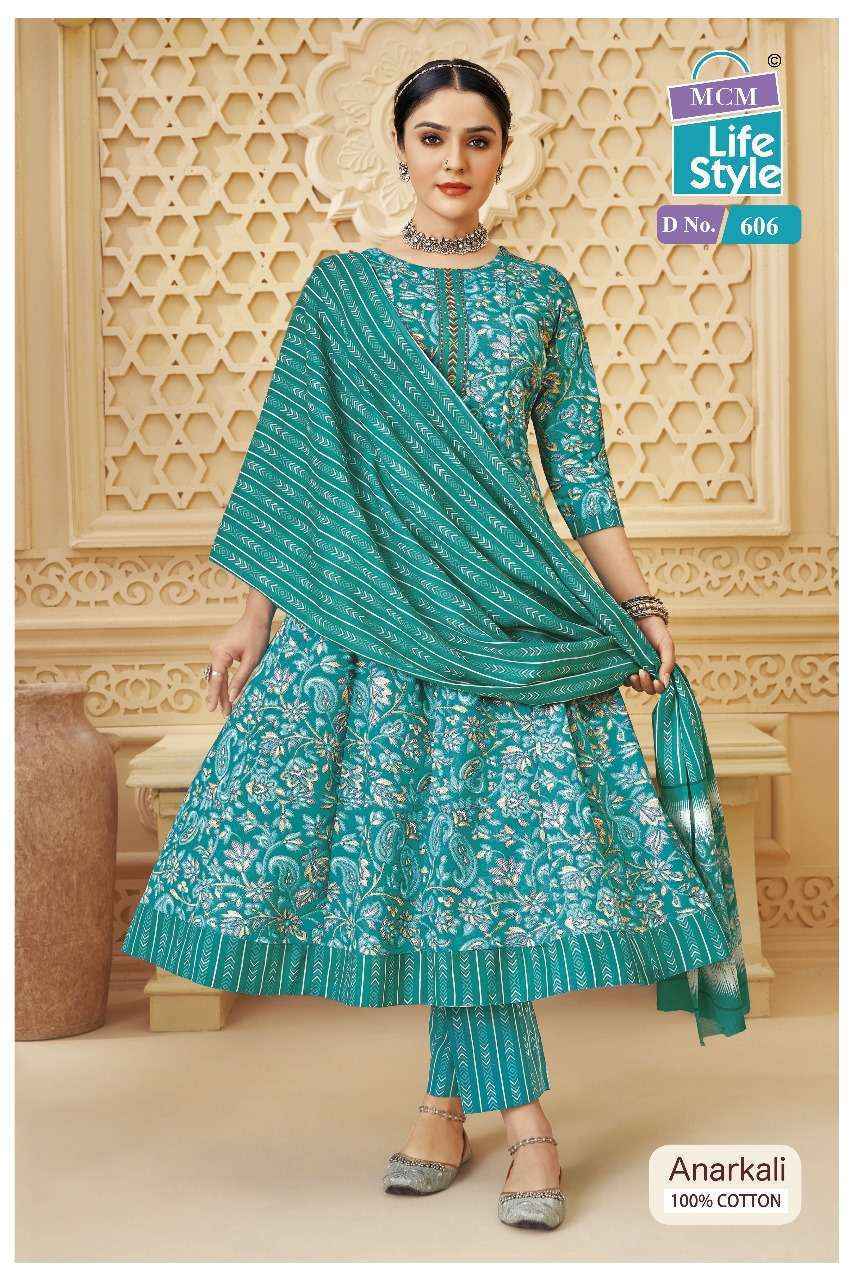 MCM Lifestyle Anarkali Vol 6 Cotton Kurti Combo 10 pcs Catalogue