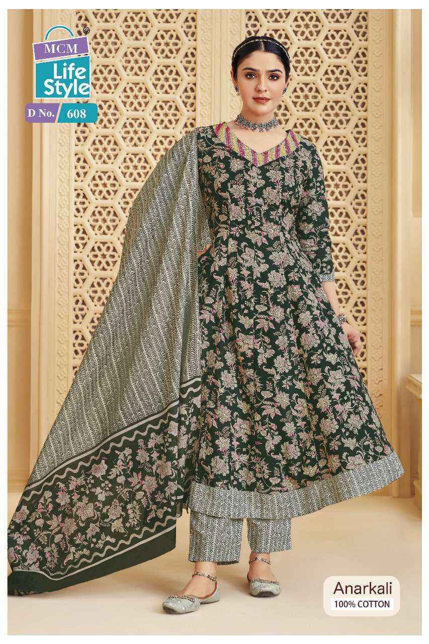 MCM Lifestyle Anarkali Vol 6 Cotton Kurti Combo 10 pcs Catalogue