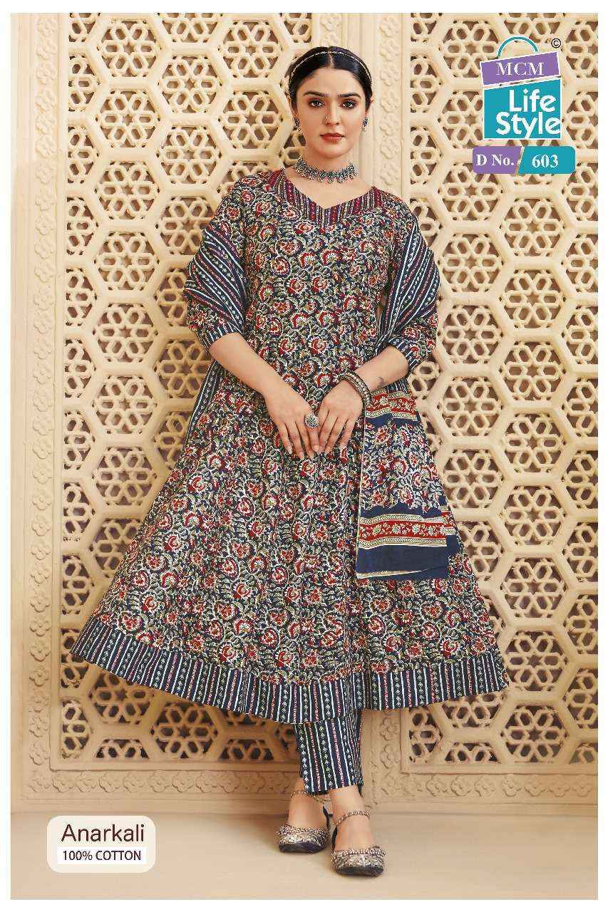 MCM Lifestyle Anarkali Vol 6 Cotton Kurti Combo 10 pcs Catalogue