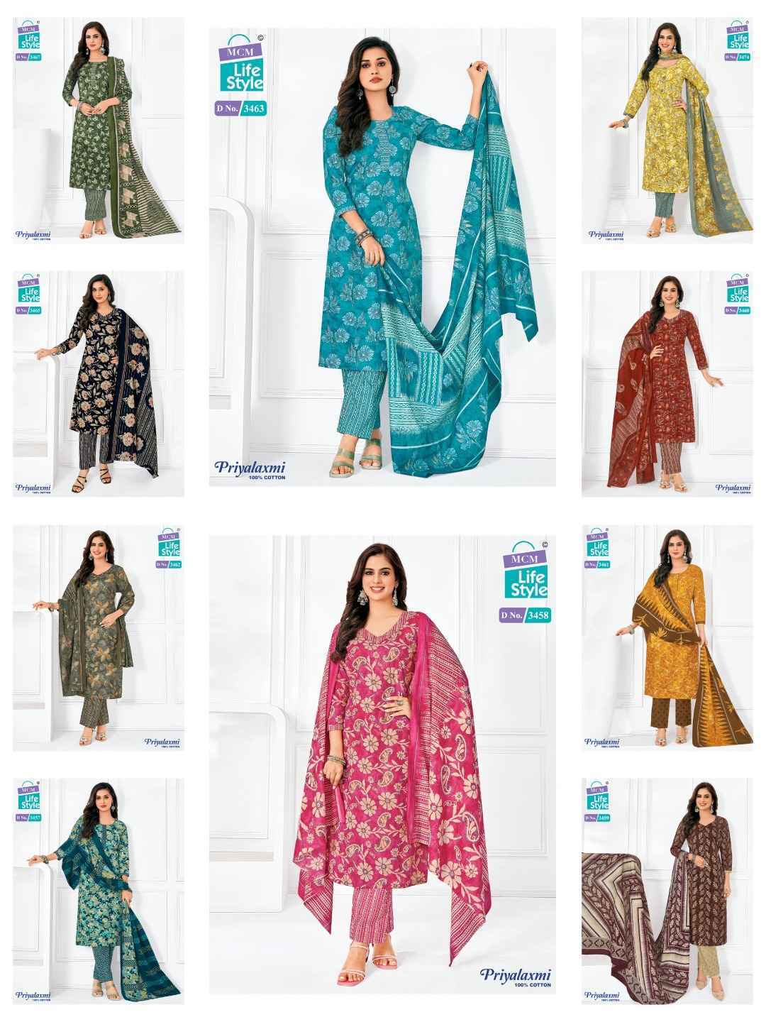 MCM Lifestyle Priyalaxmi Vol-34 Readymade Cotton Dress (20 pcs Catalogue)