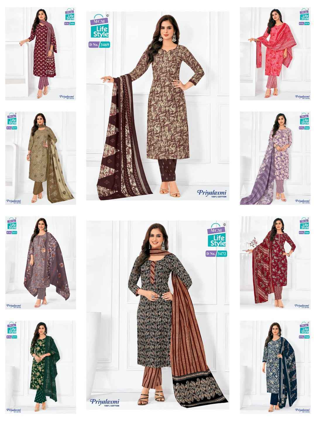 MCM Lifestyle Priyalaxmi Vol-34 Readymade Cotton Dress (20 pcs Catalogue)