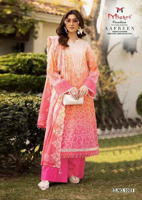 Mishri Creation Aafreen Lawn Cotton Dress Material 6 pcs Catalogue