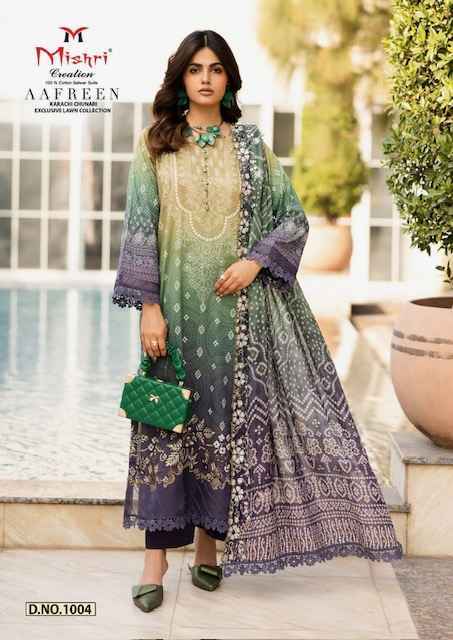 Mishri Creation Aafreen Lawn Cotton Dress Material 6 pcs Catalogue