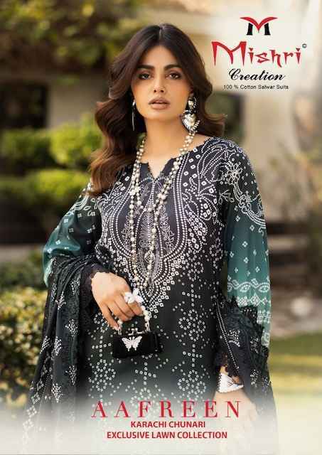 Mishri Creation Aafreen Lawn Cotton Dress Material 6 pcs Catalogue