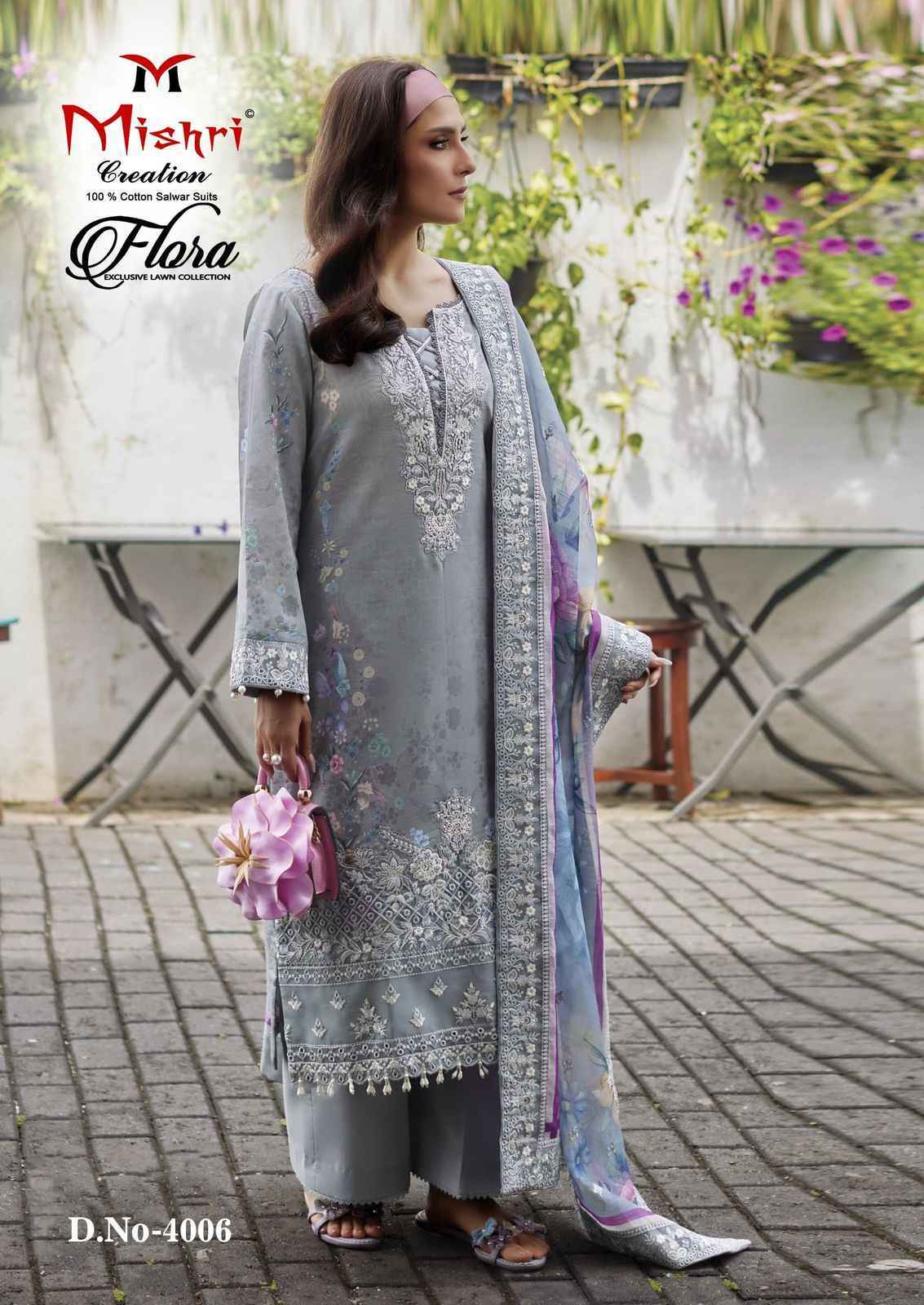 Mishri Creation Flora Vol-4 Lawn Cotton Dress Material (6 pcs Catalogue)