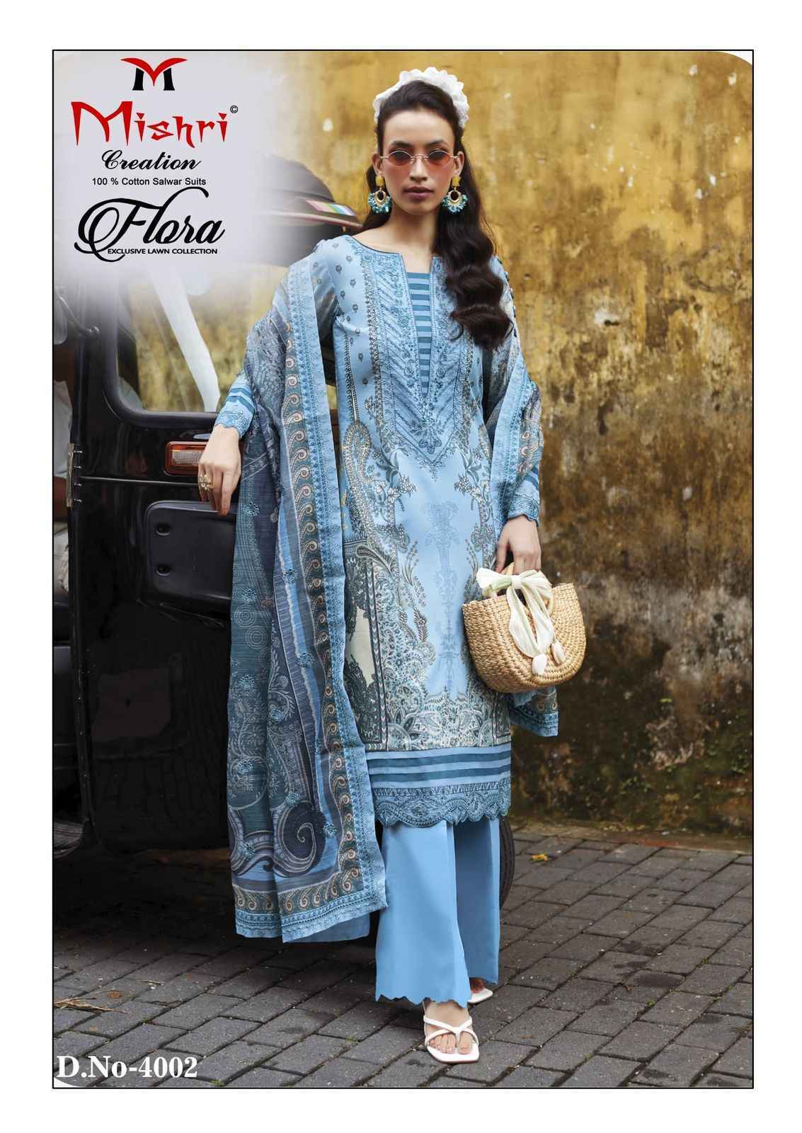Mishri Creation Flora Vol-4 Lawn Cotton Dress Material (6 pcs Catalogue)