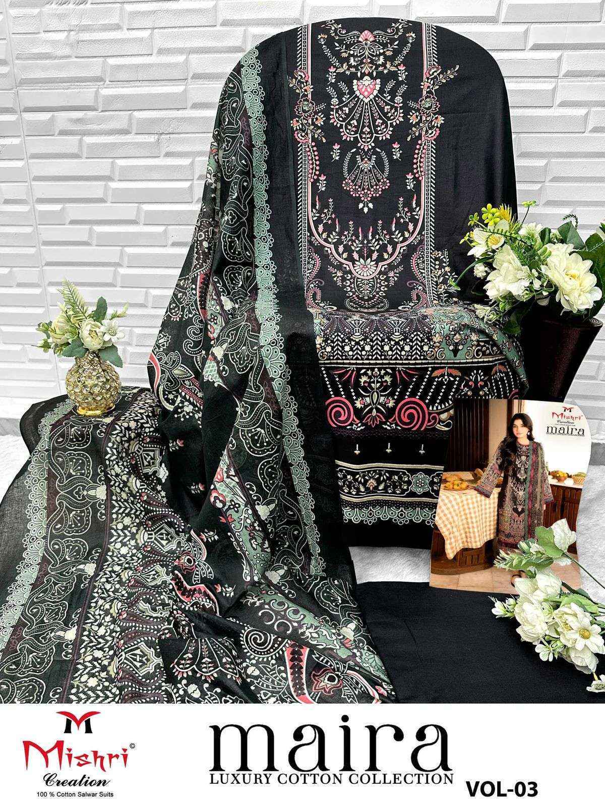 Mishri Creation Maira Vol-3 Cotton Dress Material (6 pcs Catalogue)